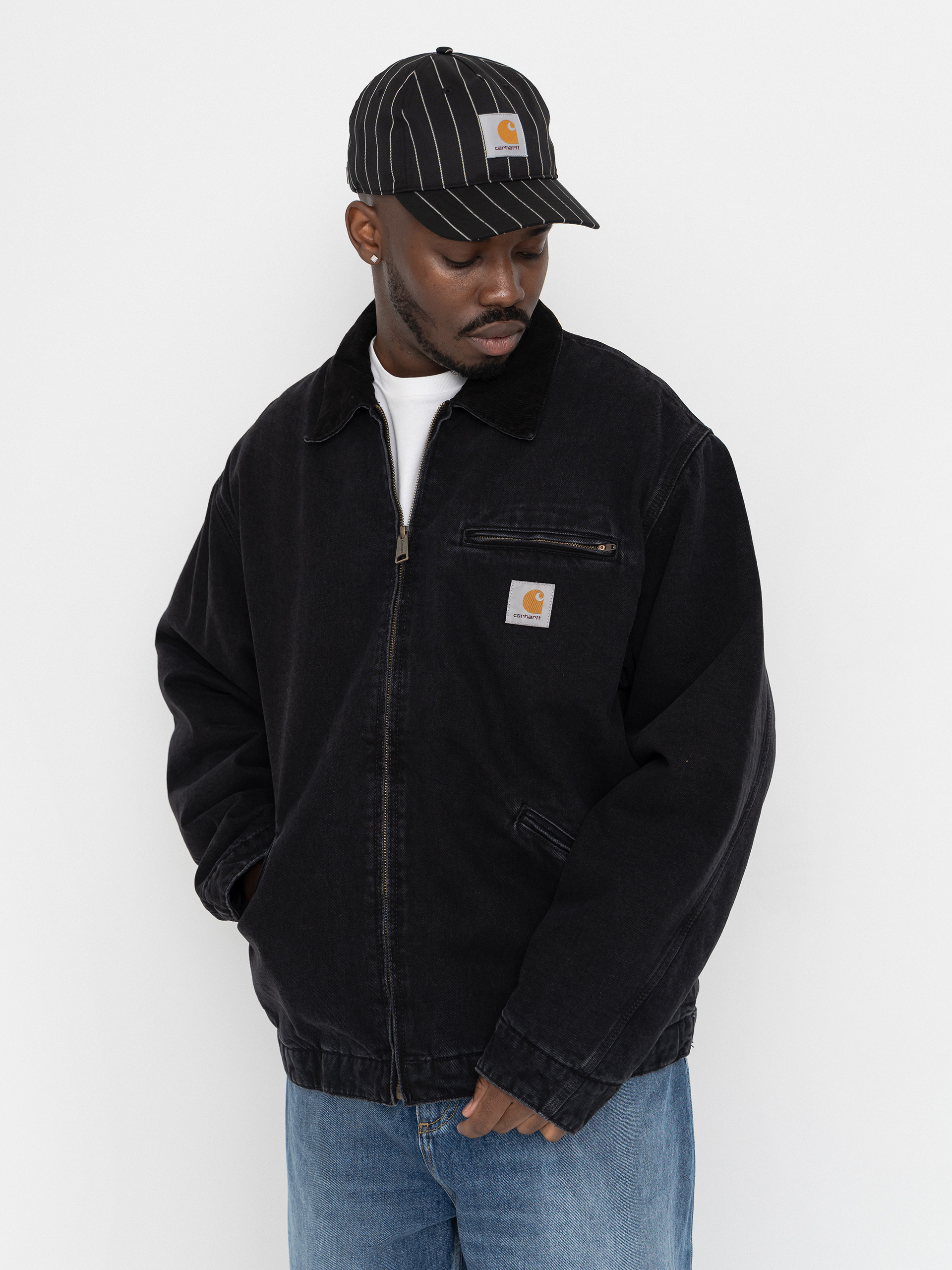 Kurtka Carhartt WIP OG Detroit (black/black/stone washed)