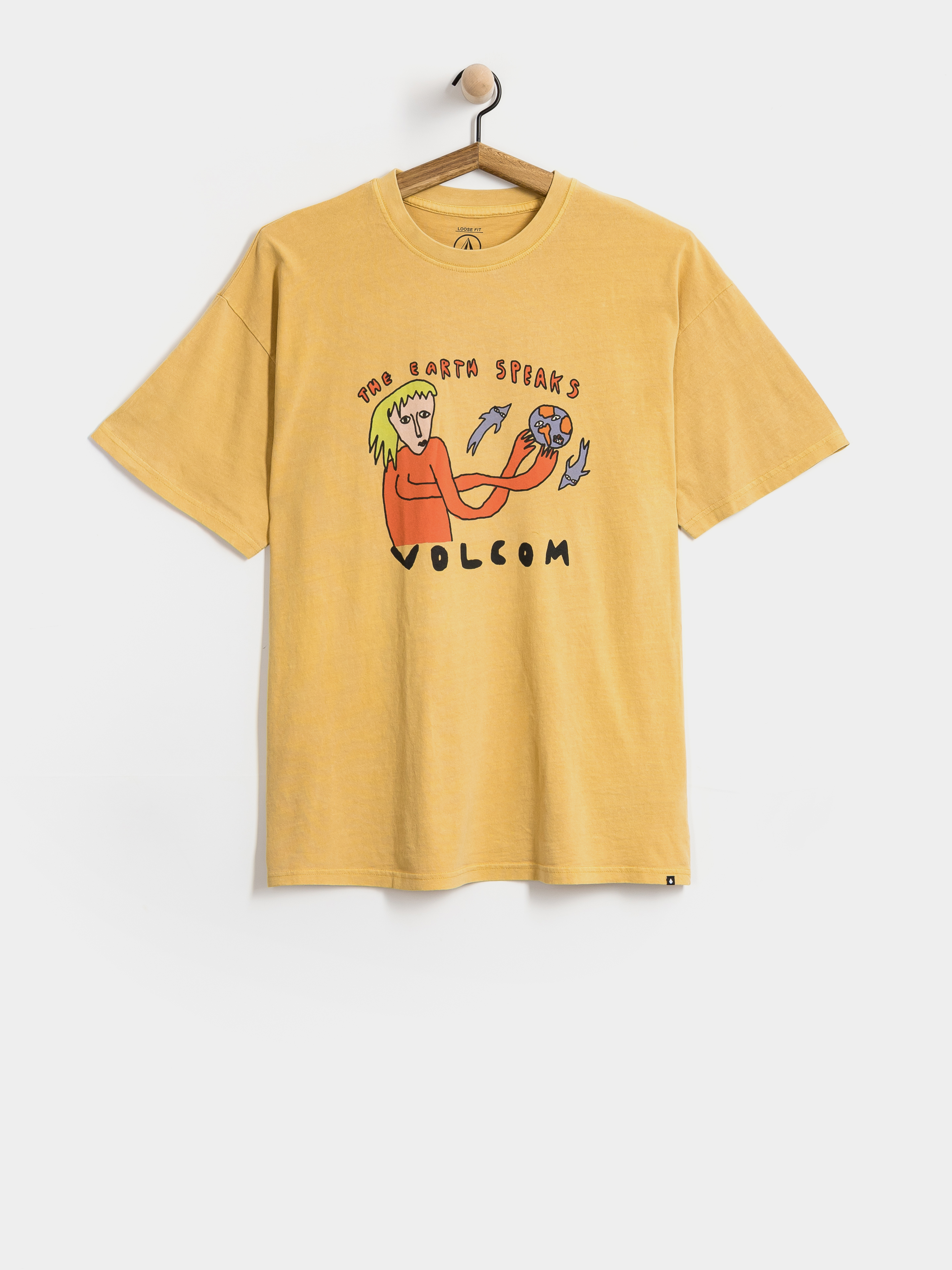 T-shirt Volcom Earth Speaks Lse (mustard)