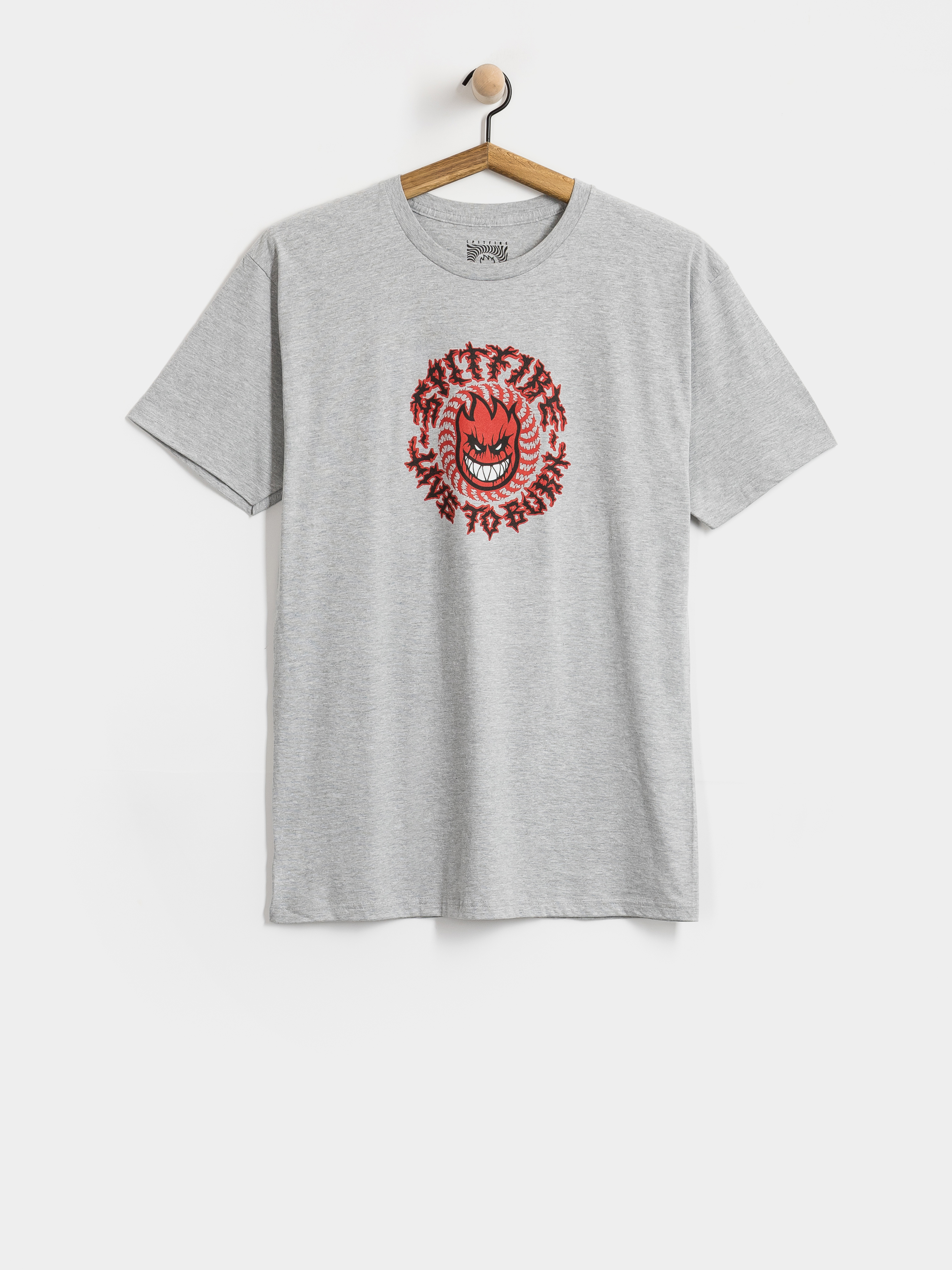 T-shirt Spitfire Deathmask Classic Multicolor (heather grey)