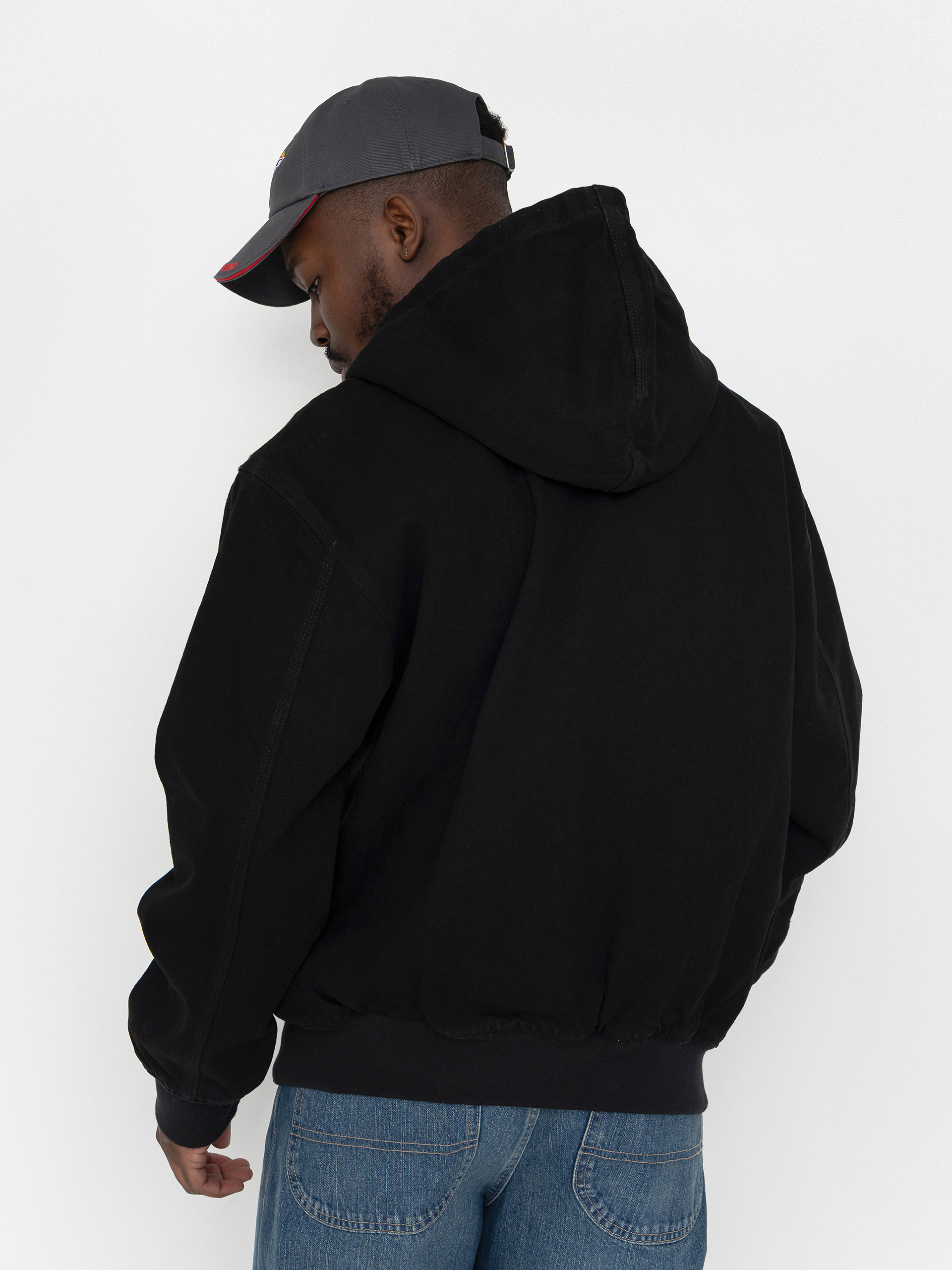 Kurtka Dickies Hilham Lined Denim Hooded Bomber (black)