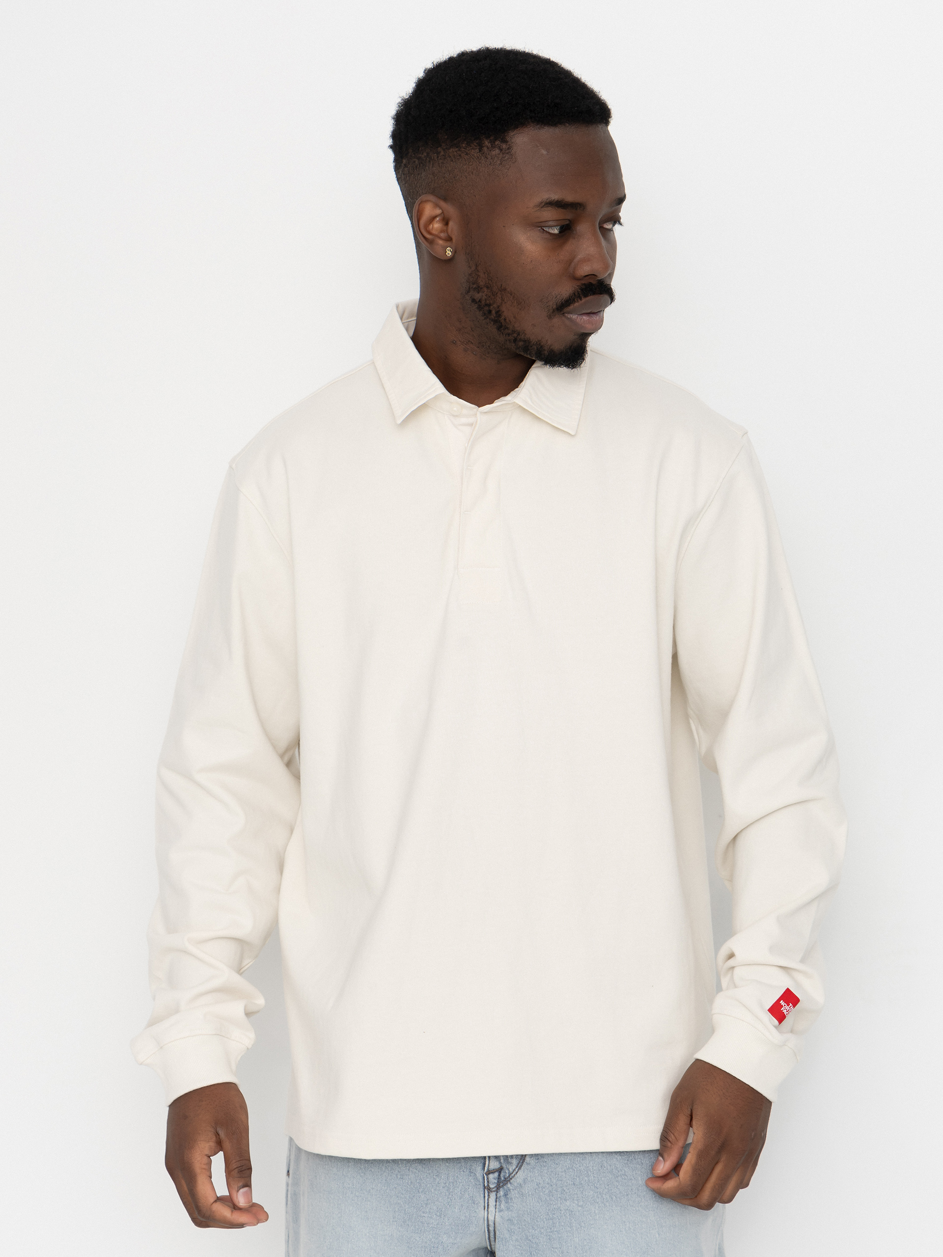 Longsleeve The North Face Red Box Rugby (white dune)