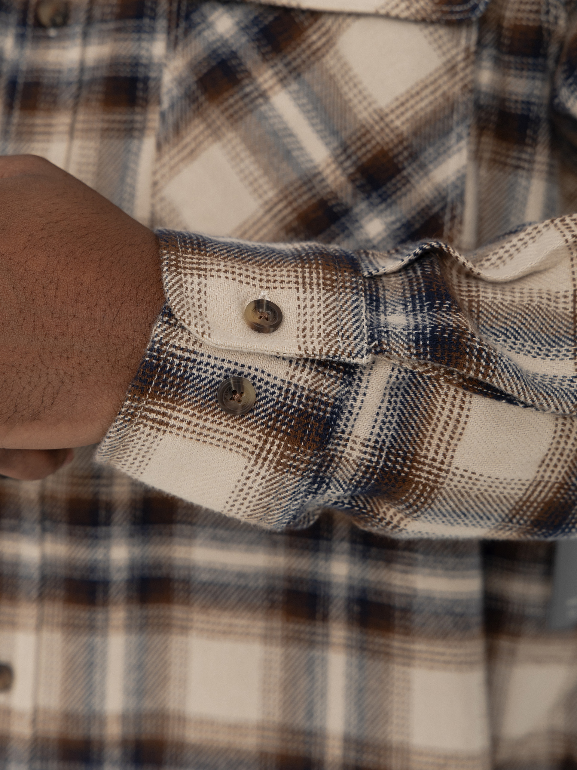 Koszula Brixton Bowery Flannel Ls (soft brown plaid)