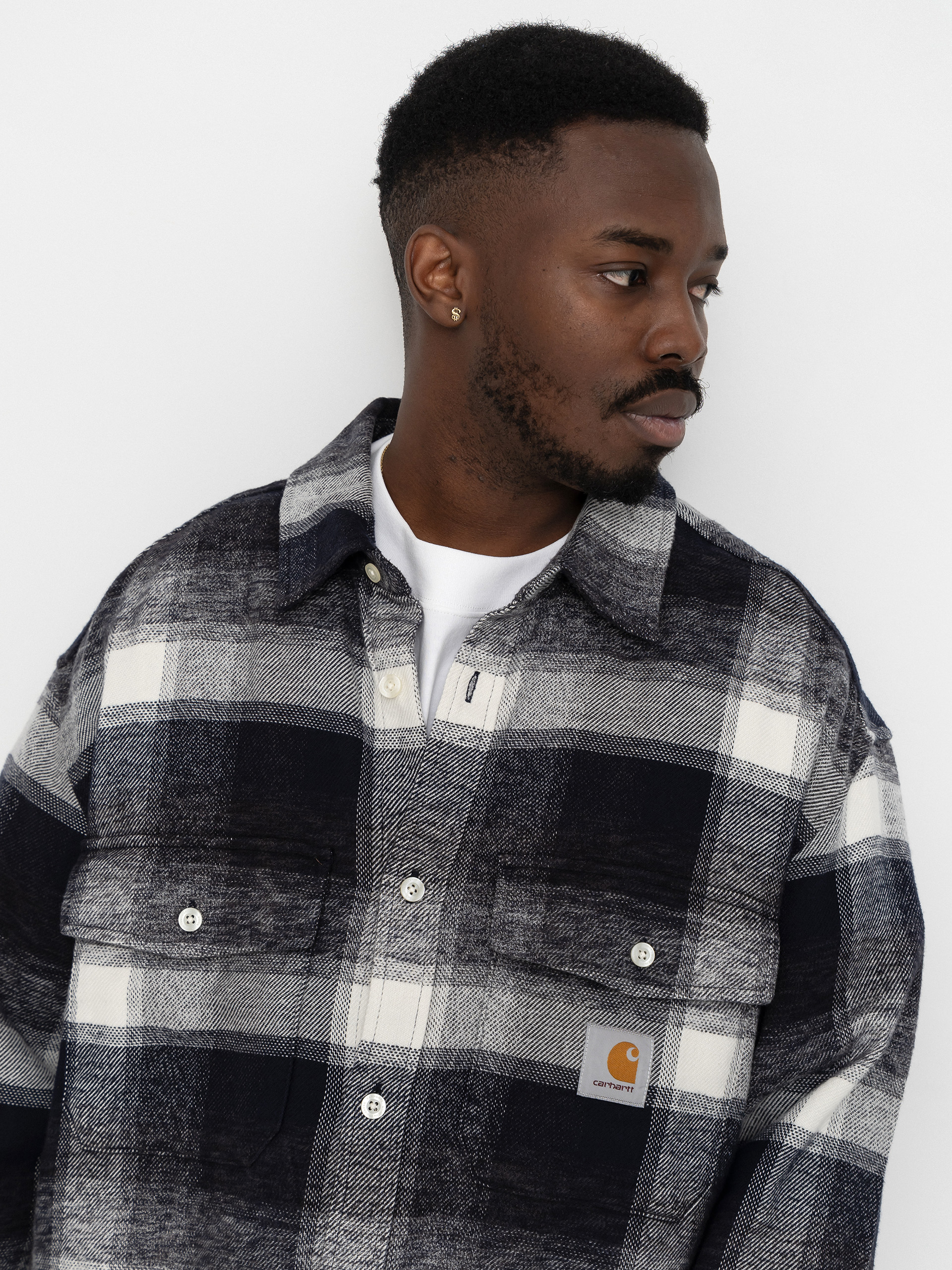 Koszula Carhartt WIP Esterson (esterson check dark navy)