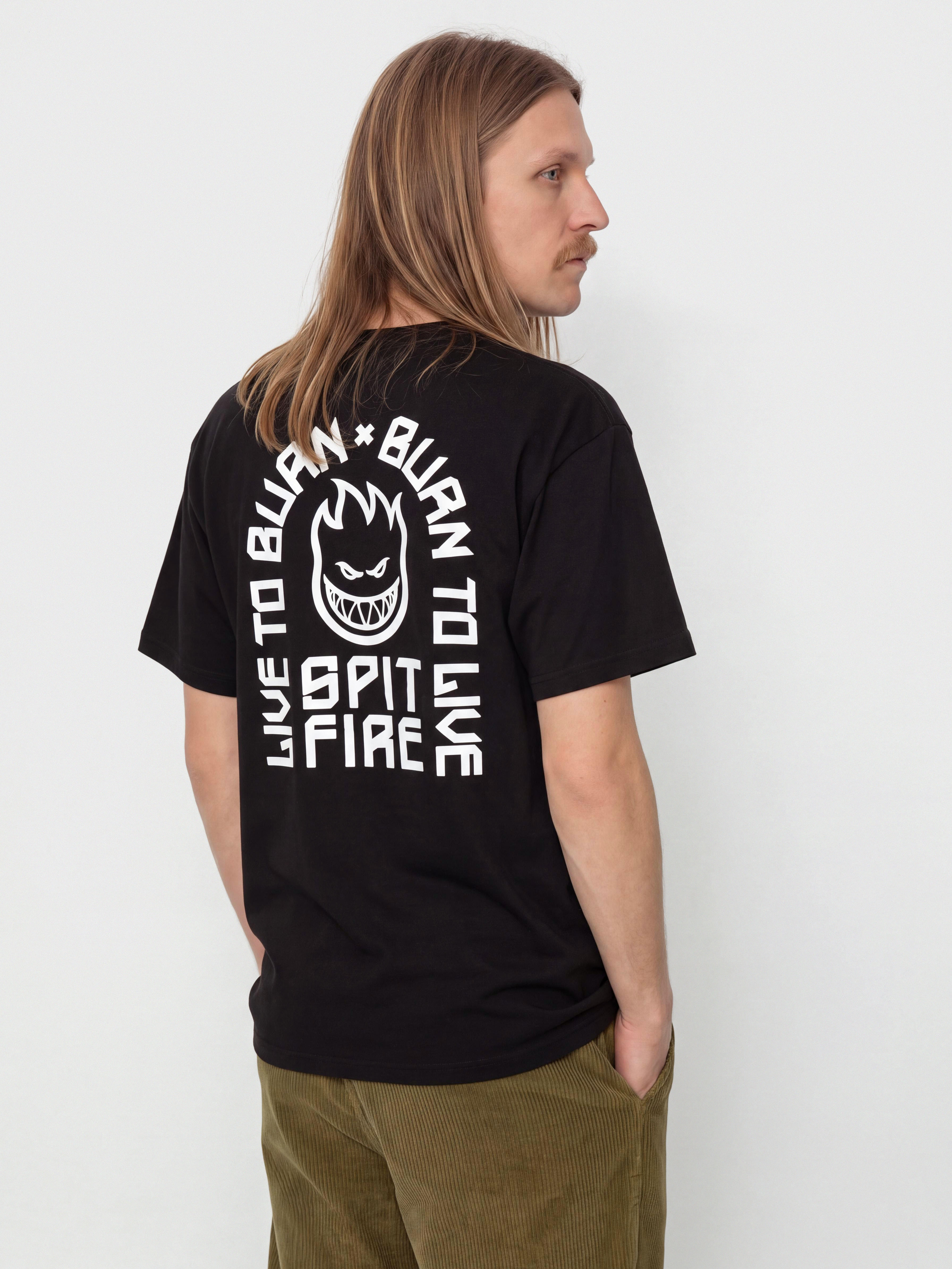 T-shirt Spitfire Ltb Arch II (black w/white prints)