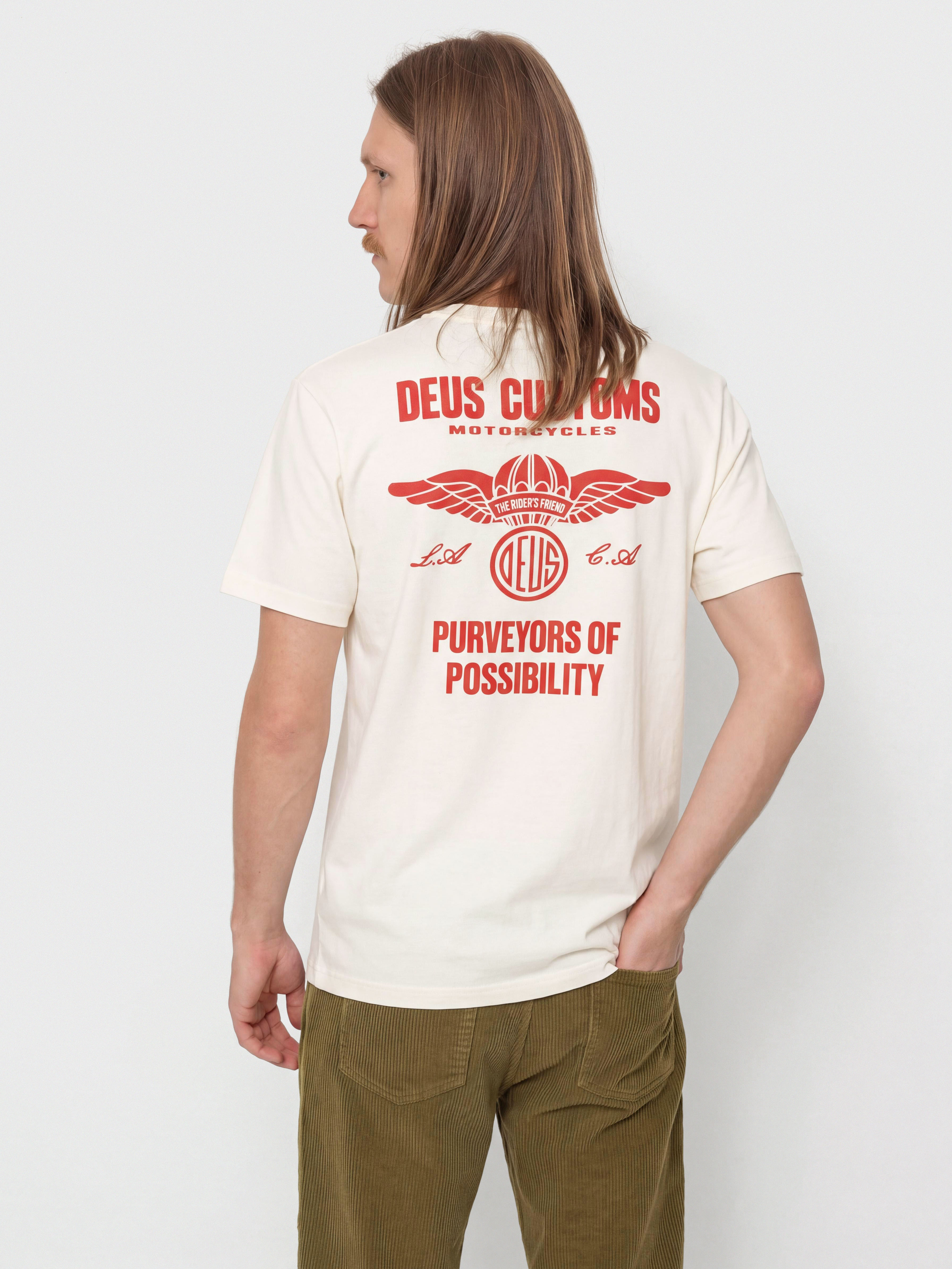 T-shirt Deus Ex Machina Cutaway (vintage white)