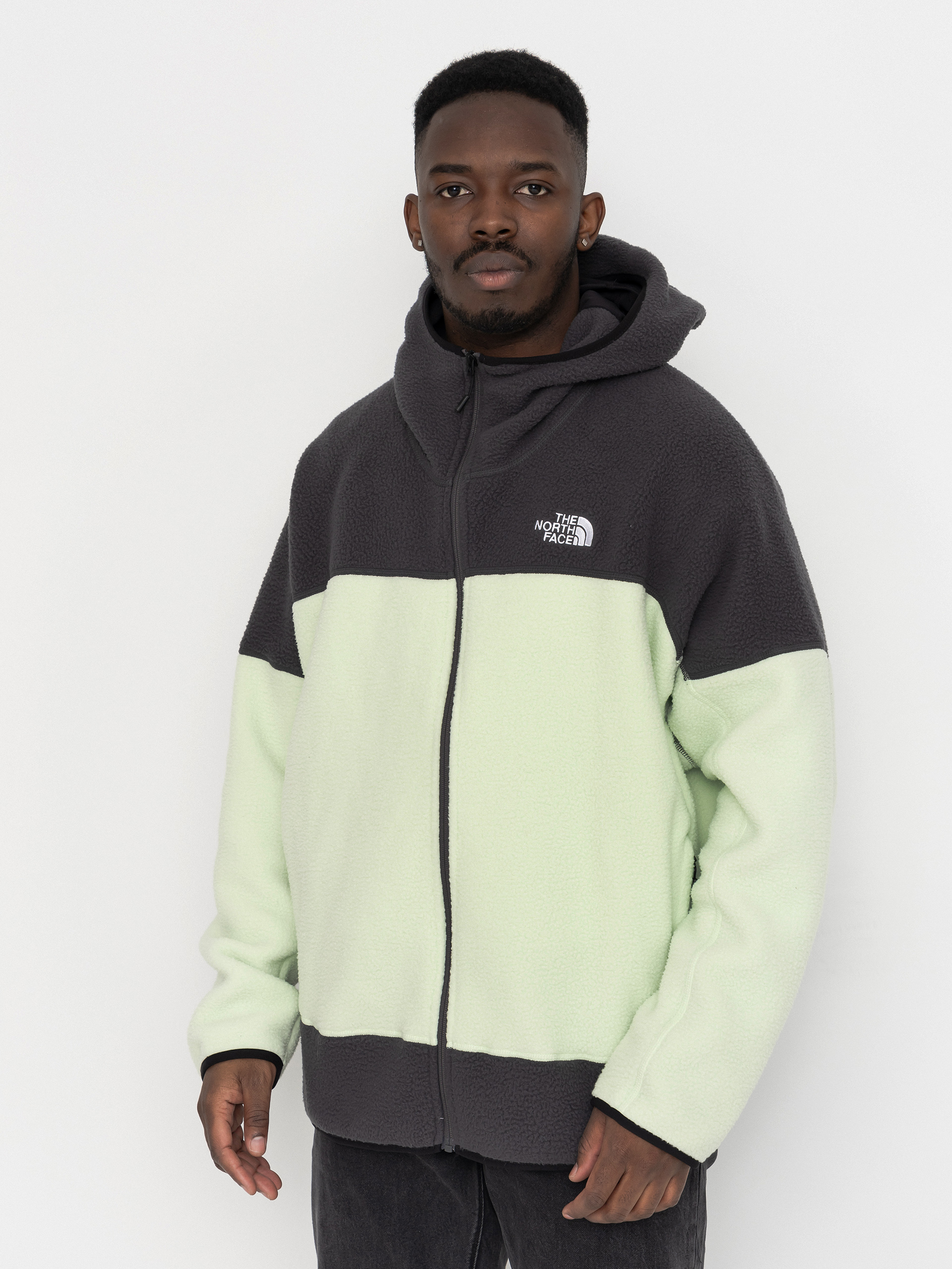 Bluza The North Face Nse Full Zip Mask Fleece (calcified lime/anthraci)