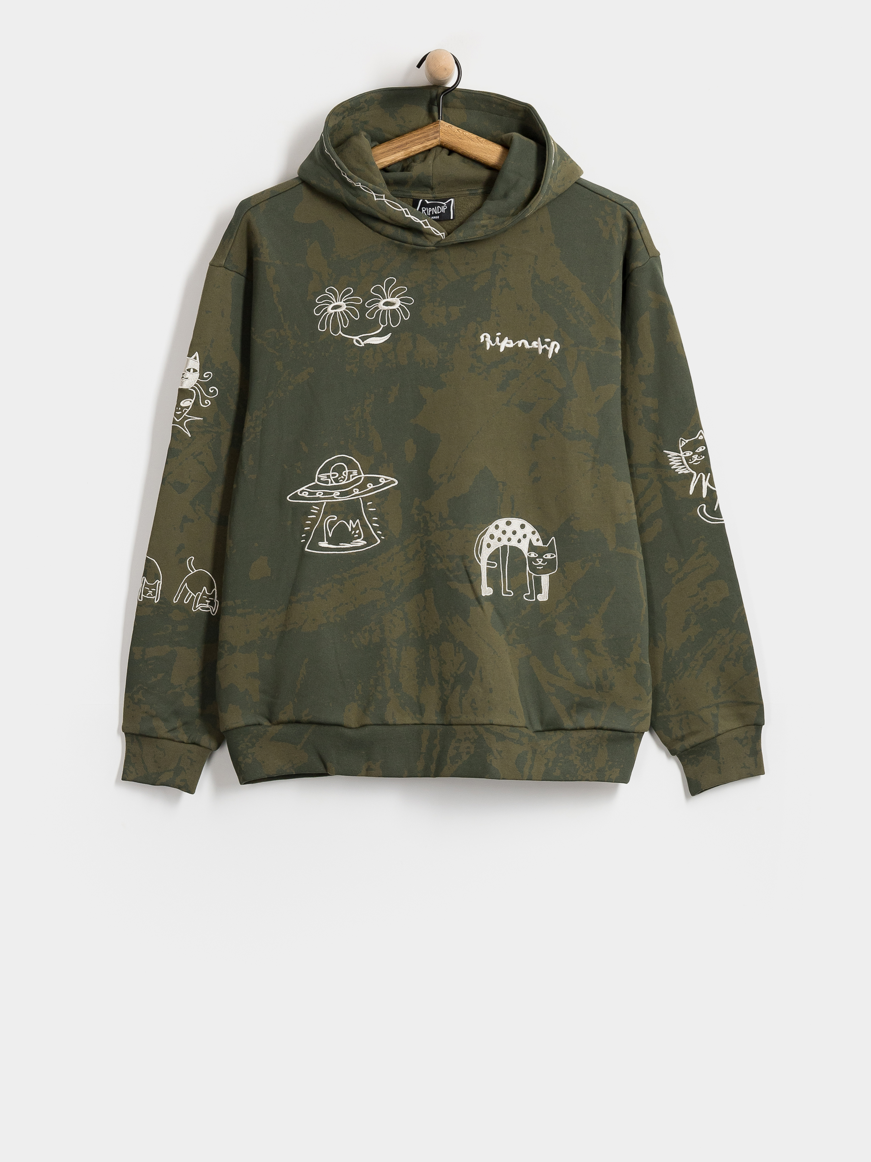 Bluza z kapturem RipNDip Blonded HD (forest camo)