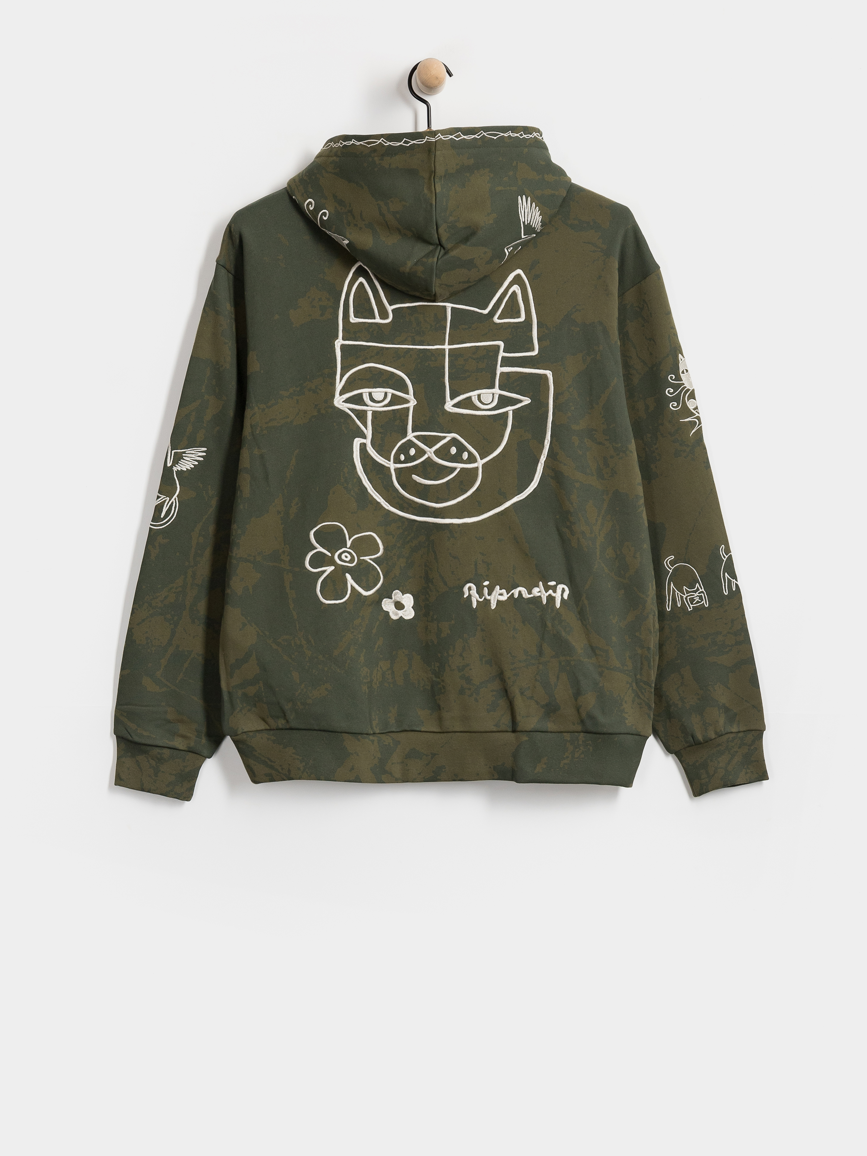 Bluza z kapturem RipNDip Blonded HD (forest camo)