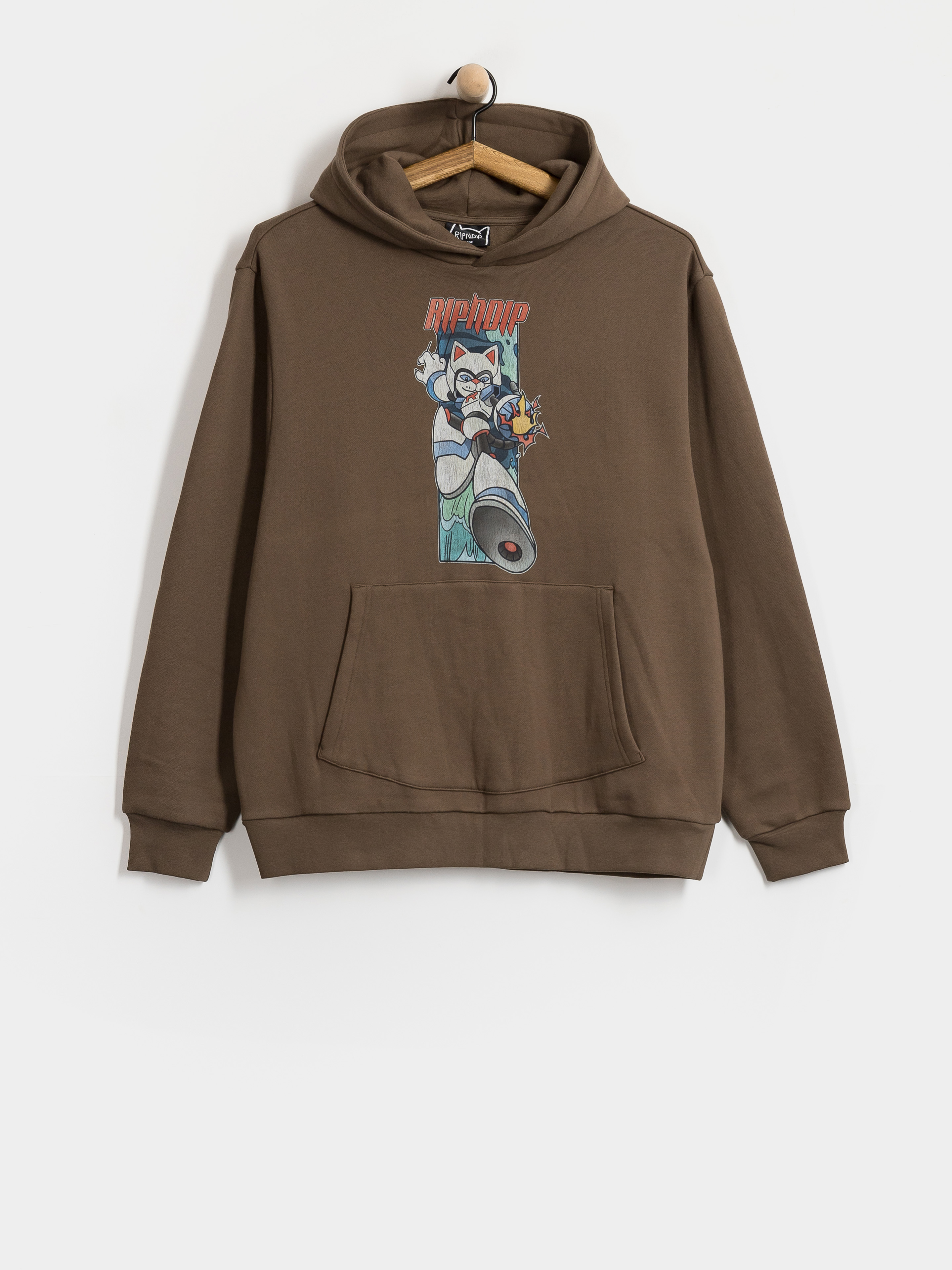 Bluza z kapturem RipNDip Rokkunerm HD (dusty brown)