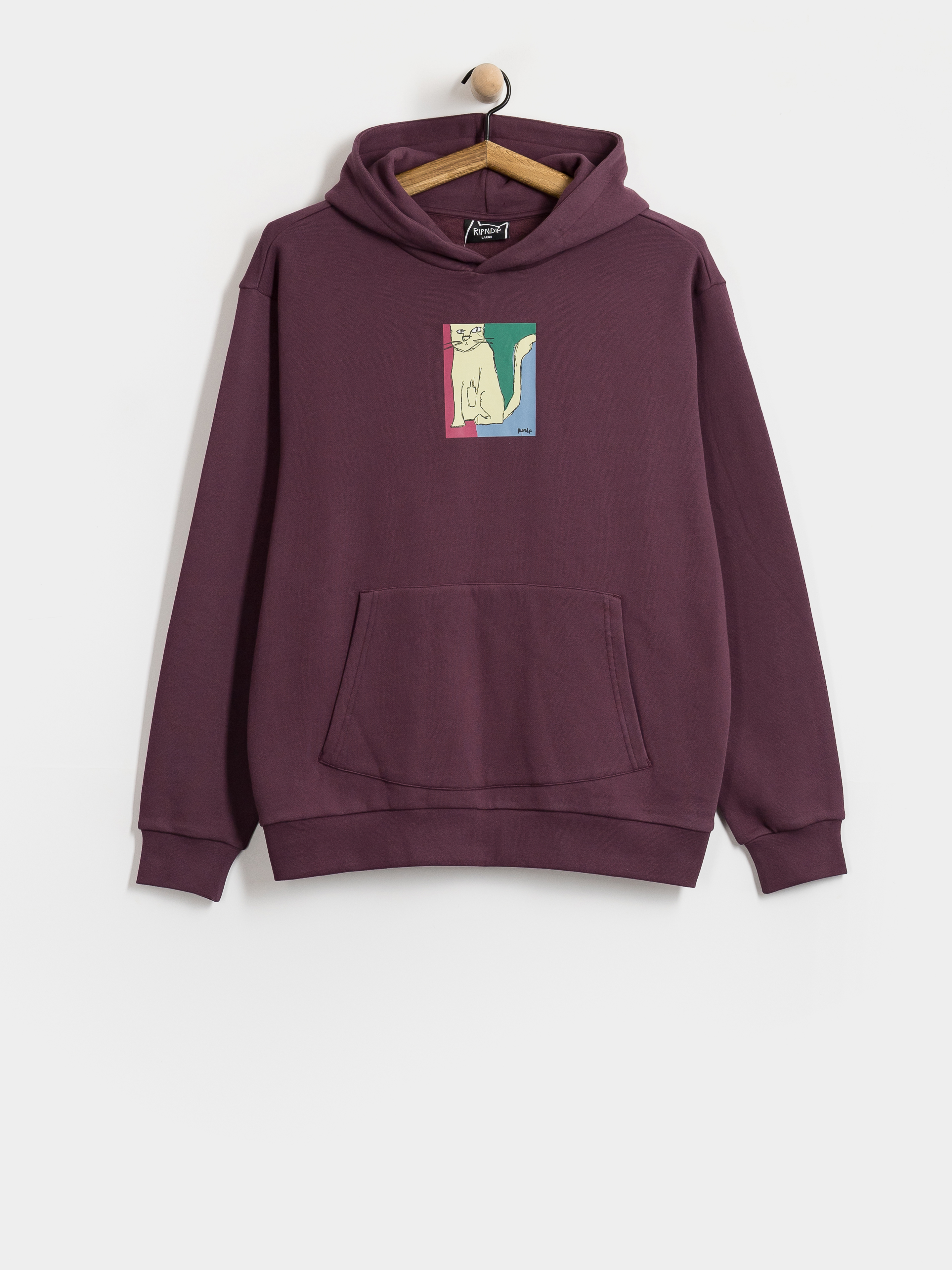 Bluza z kapturem RipNDip Nermhol HD (dark plum)
