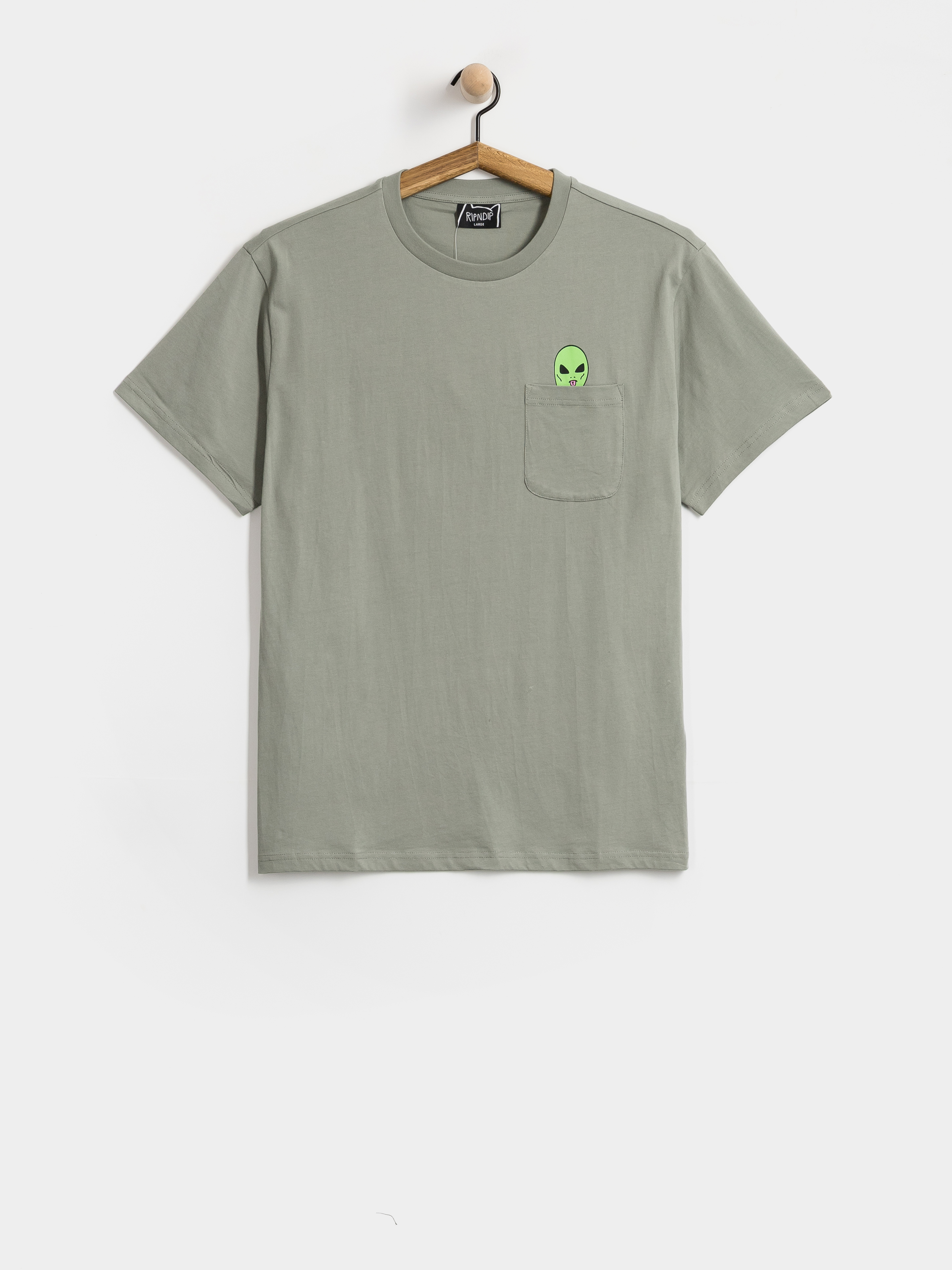 T-shirt RipNDip Lord Alien Pocket (dusty sage)