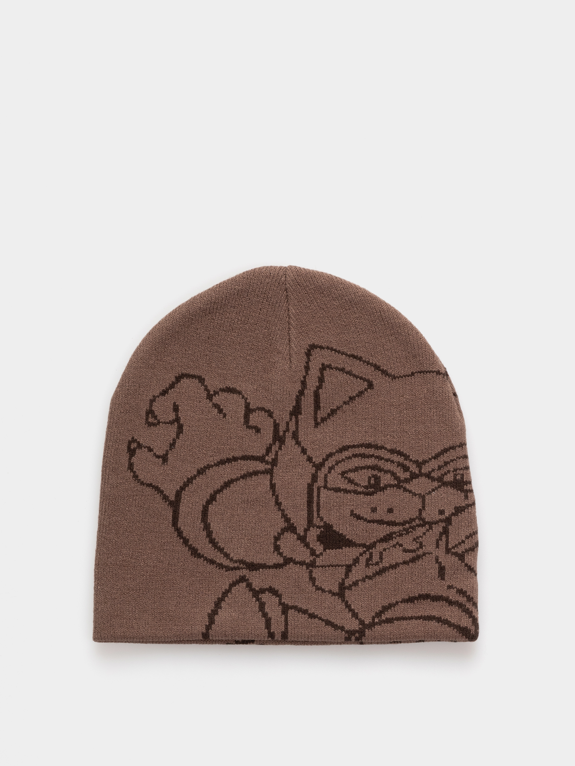 Czapka zimowa RipNDip Rokkunerm Skull (brown)