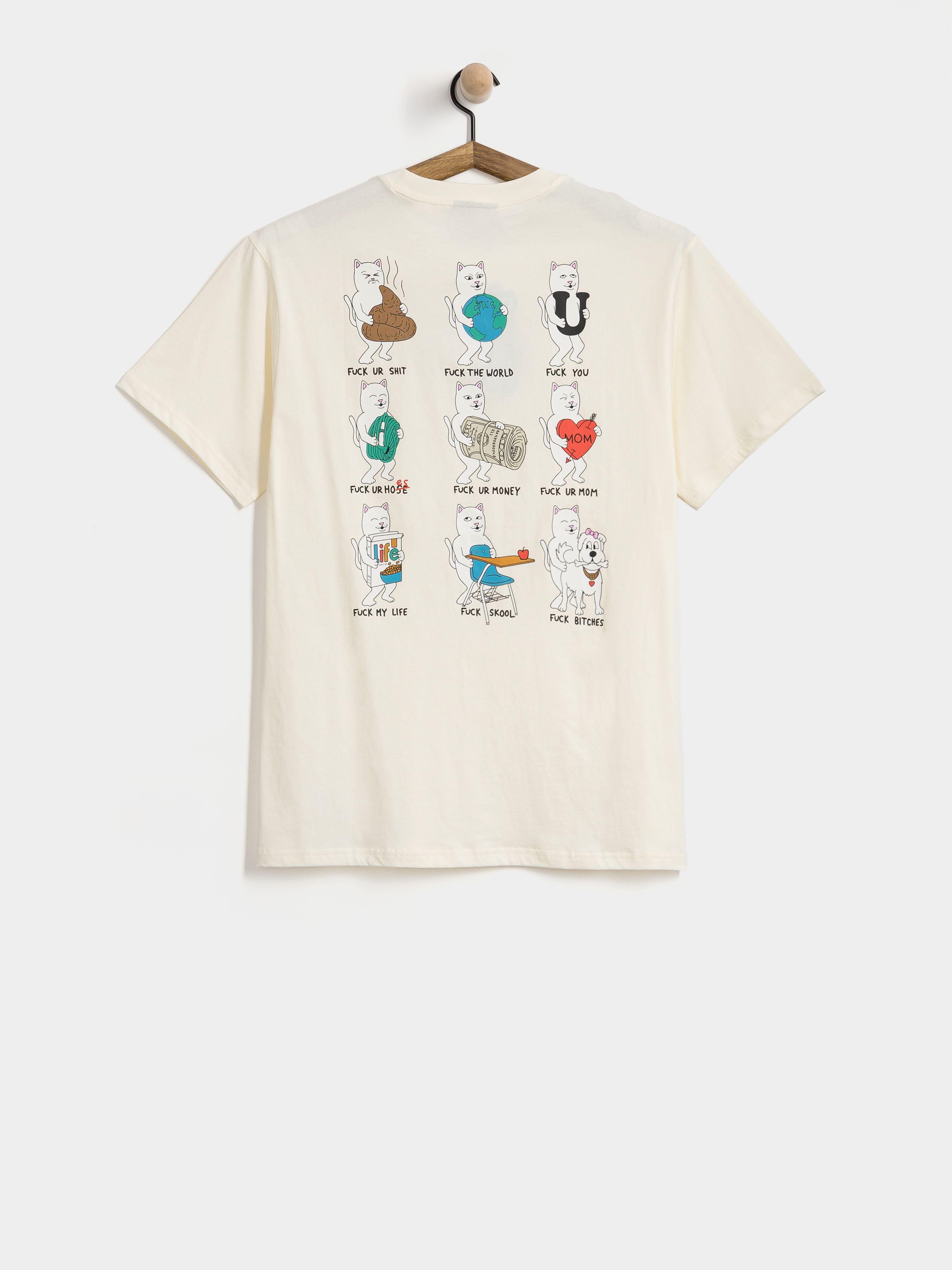 T-shirt RipNDip Fuck Everything (bone)