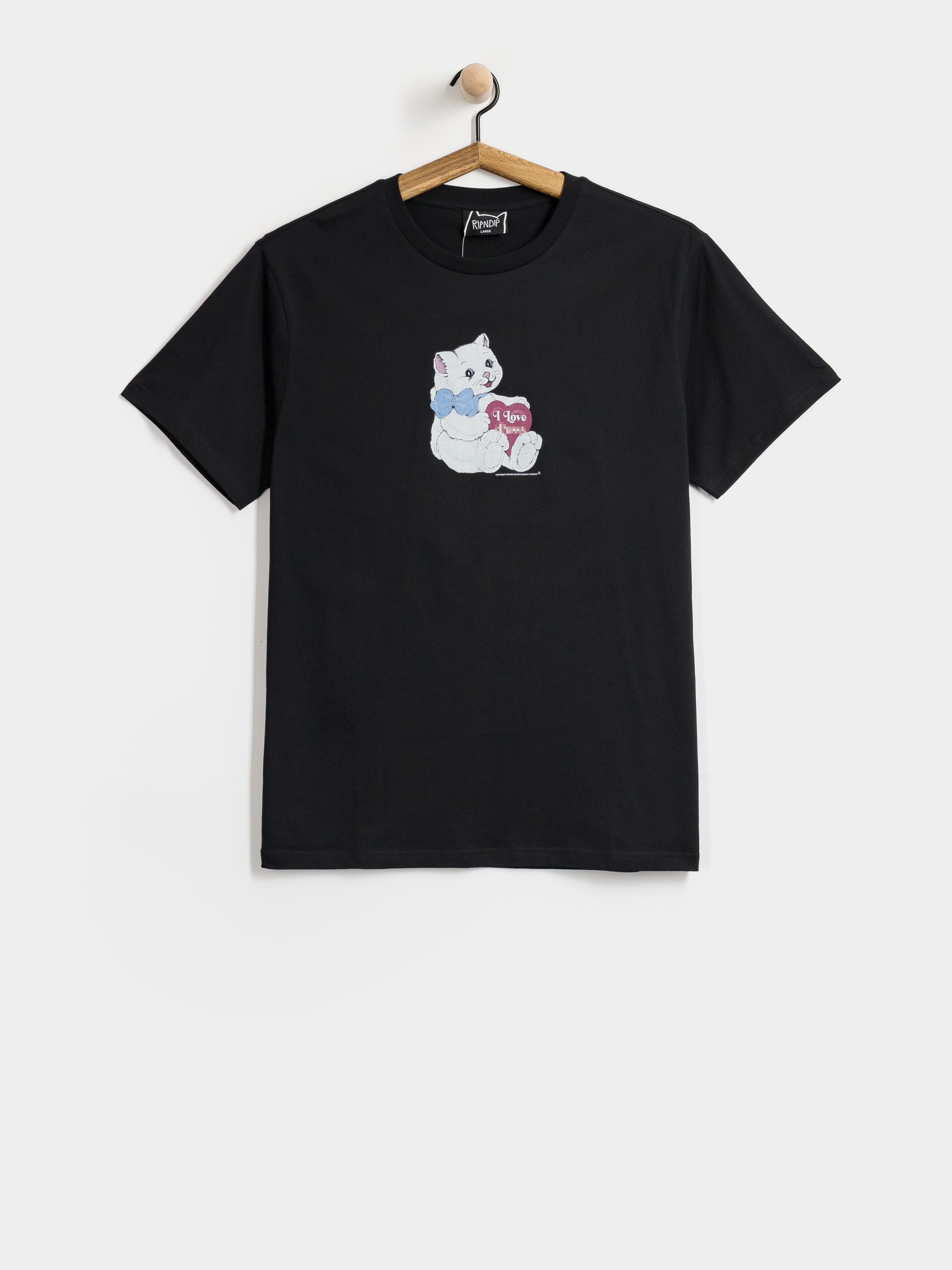 T-shirt RipNDip I Love Cats (black)