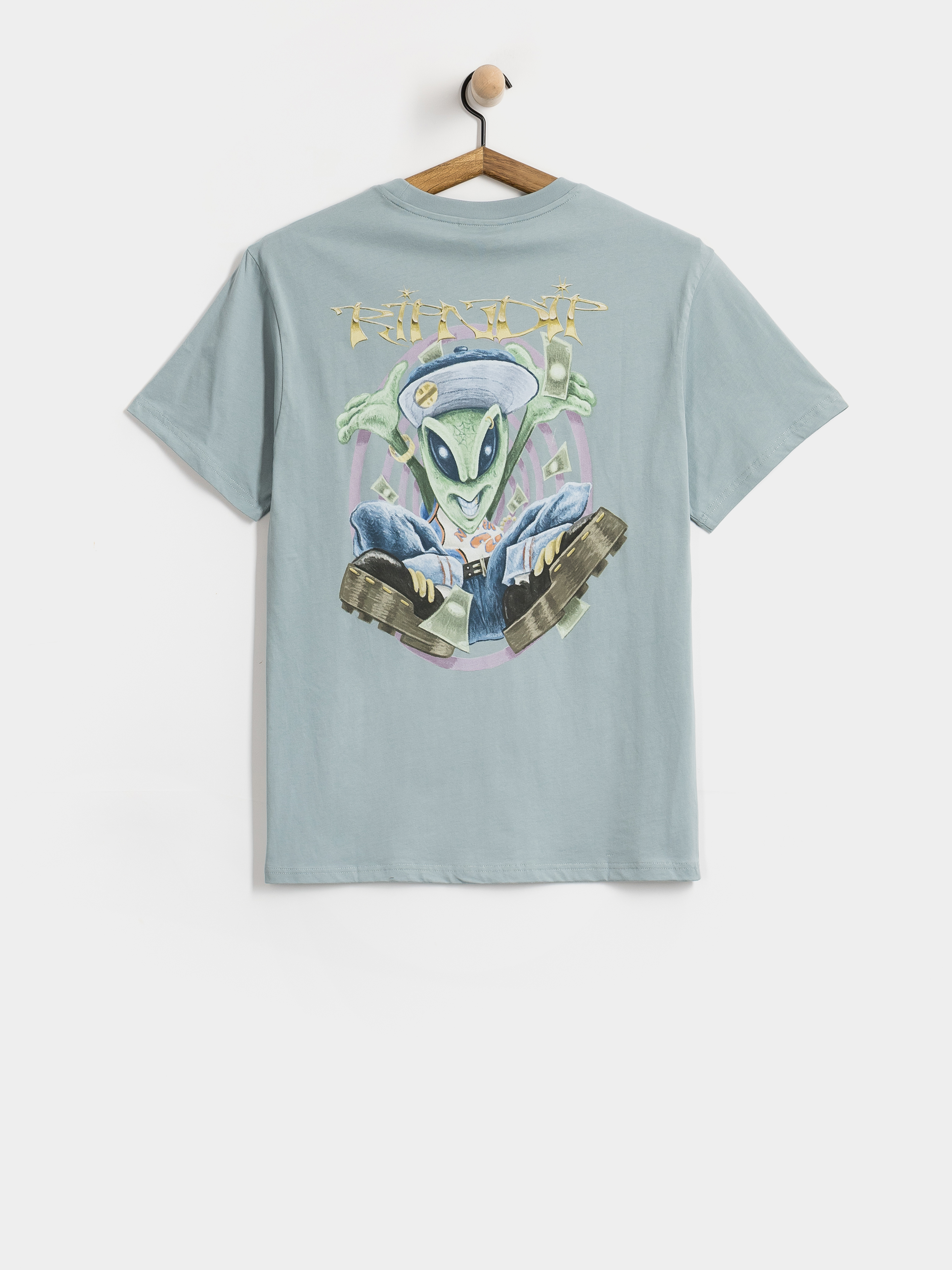 T-shirt RipNDip Yung Money (silver blue)
