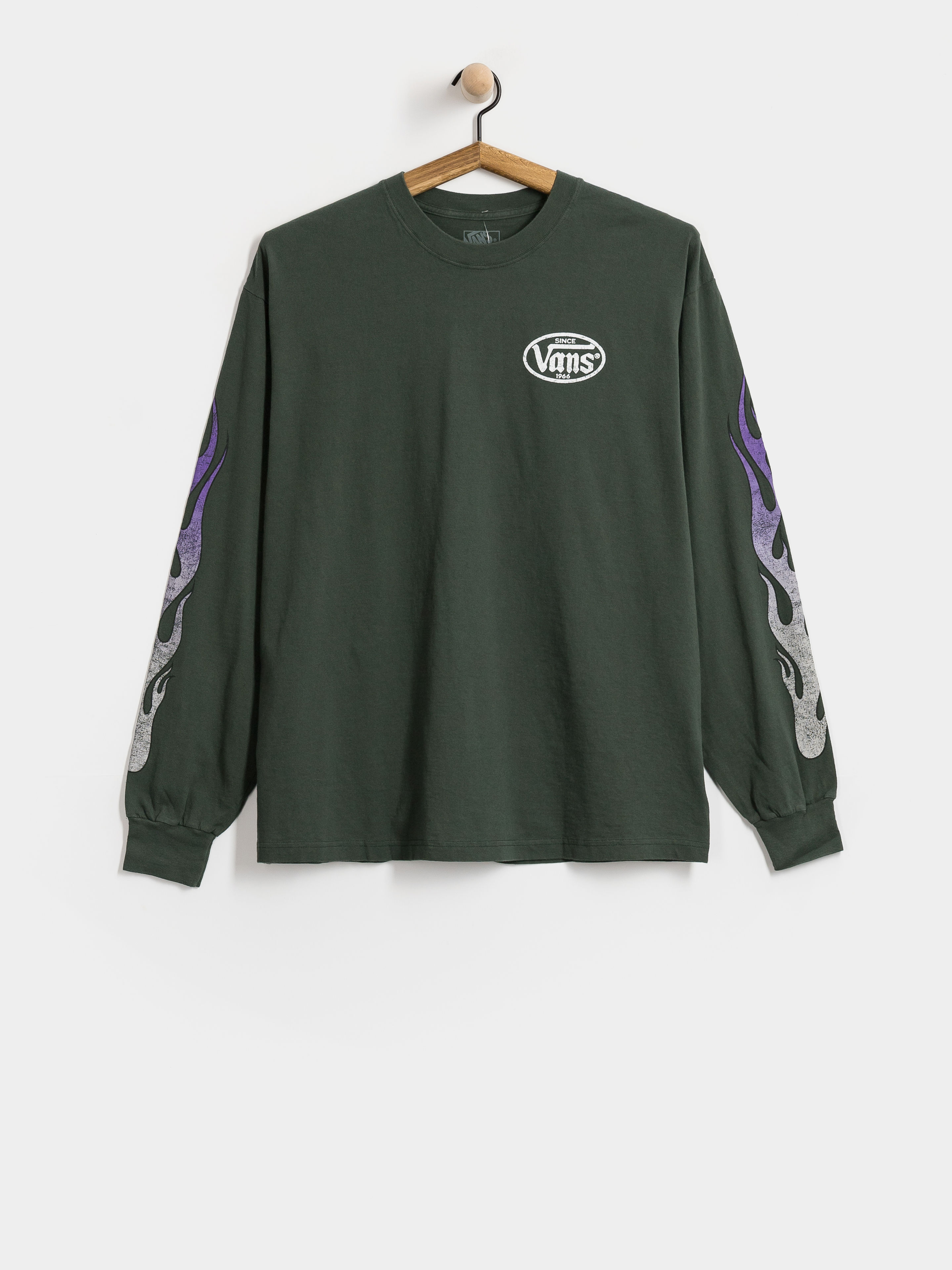 Longsleeve Vans Burnin Up (oil green)