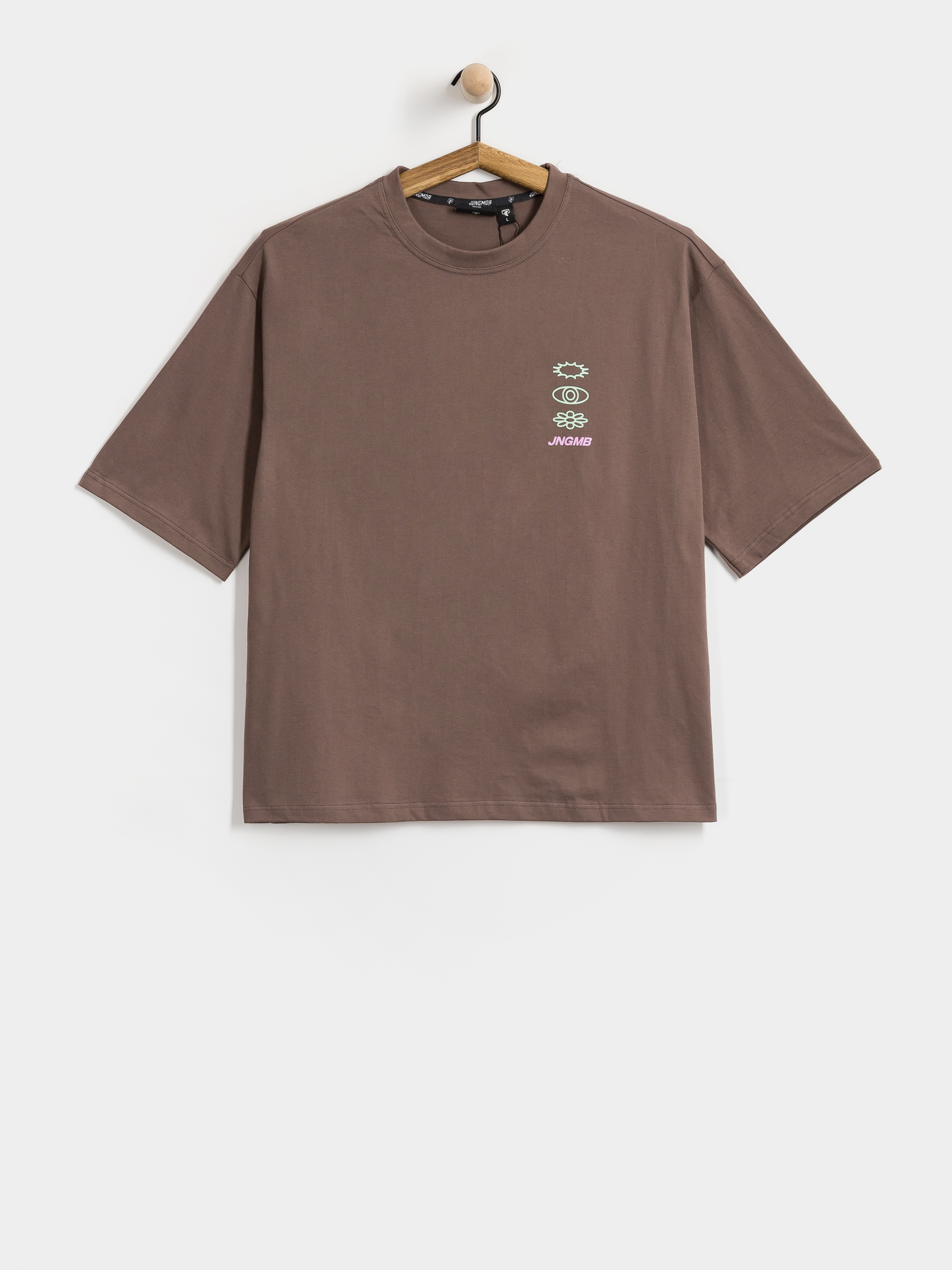 T-shirt Jungmob Boxy Aftersurf (brown)