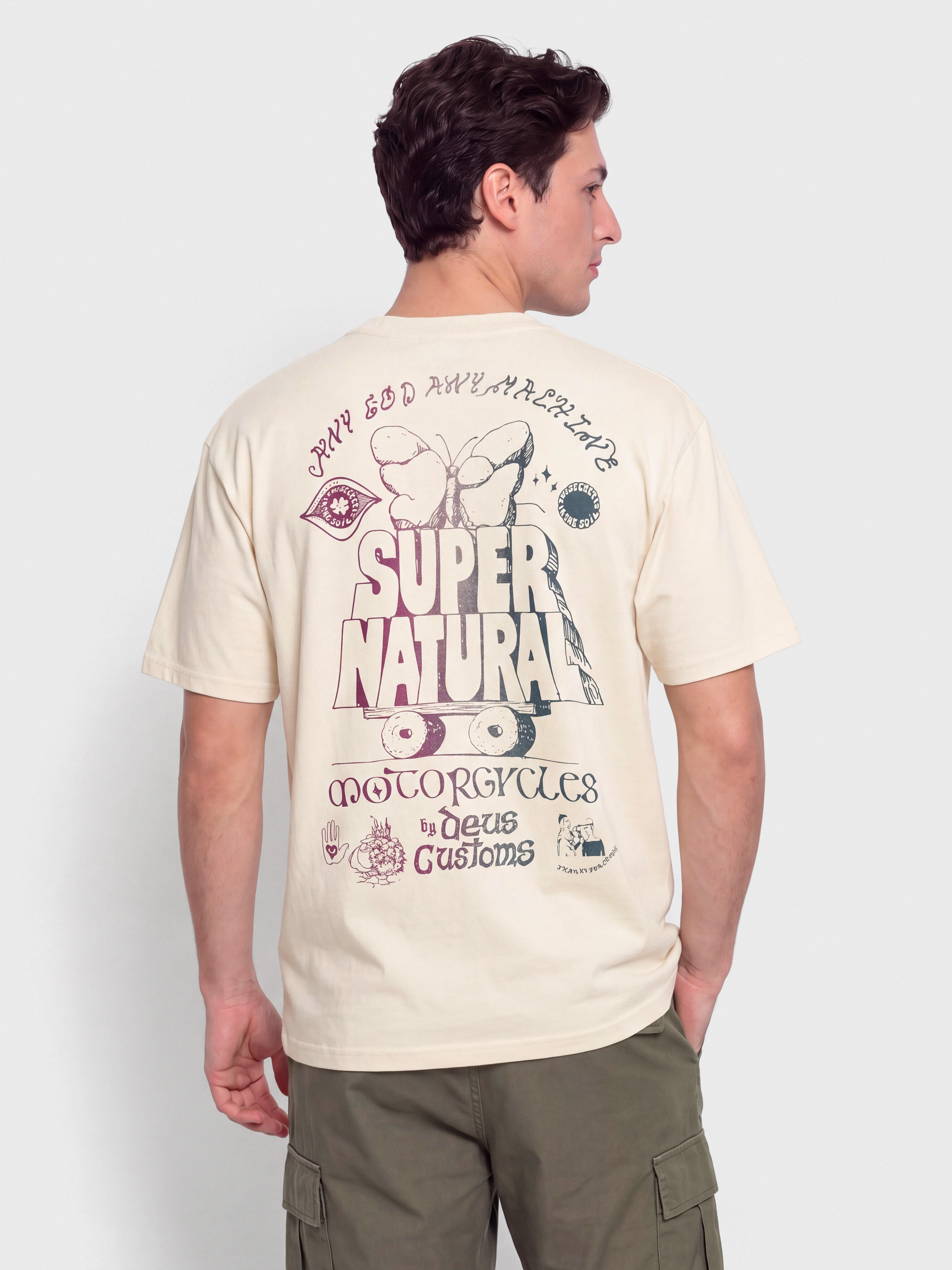 T-shirt Deus Ex Machina Temple Torque (dirty white)