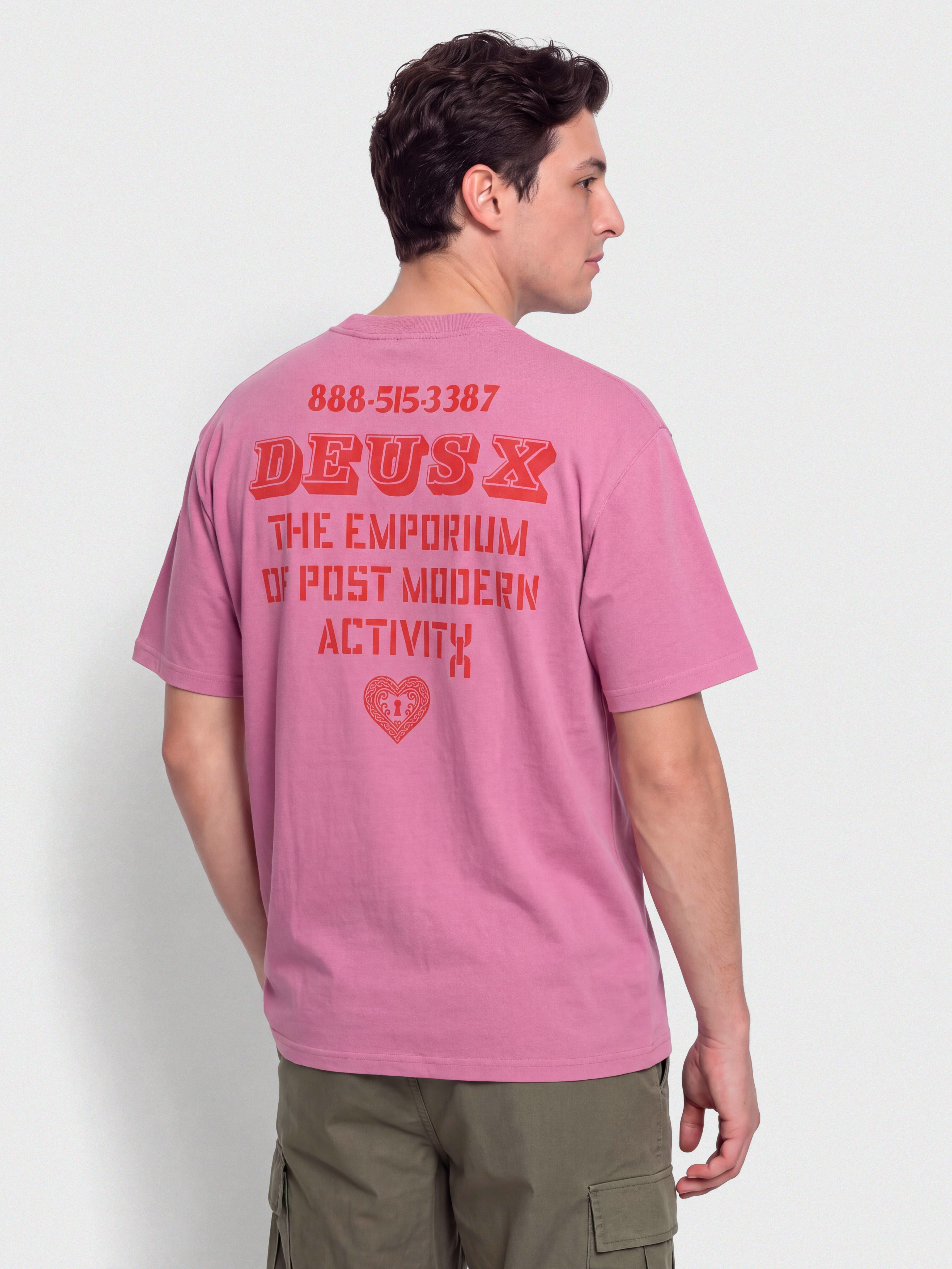 T-shirt Deus Ex Machina Upstairs (red violet)