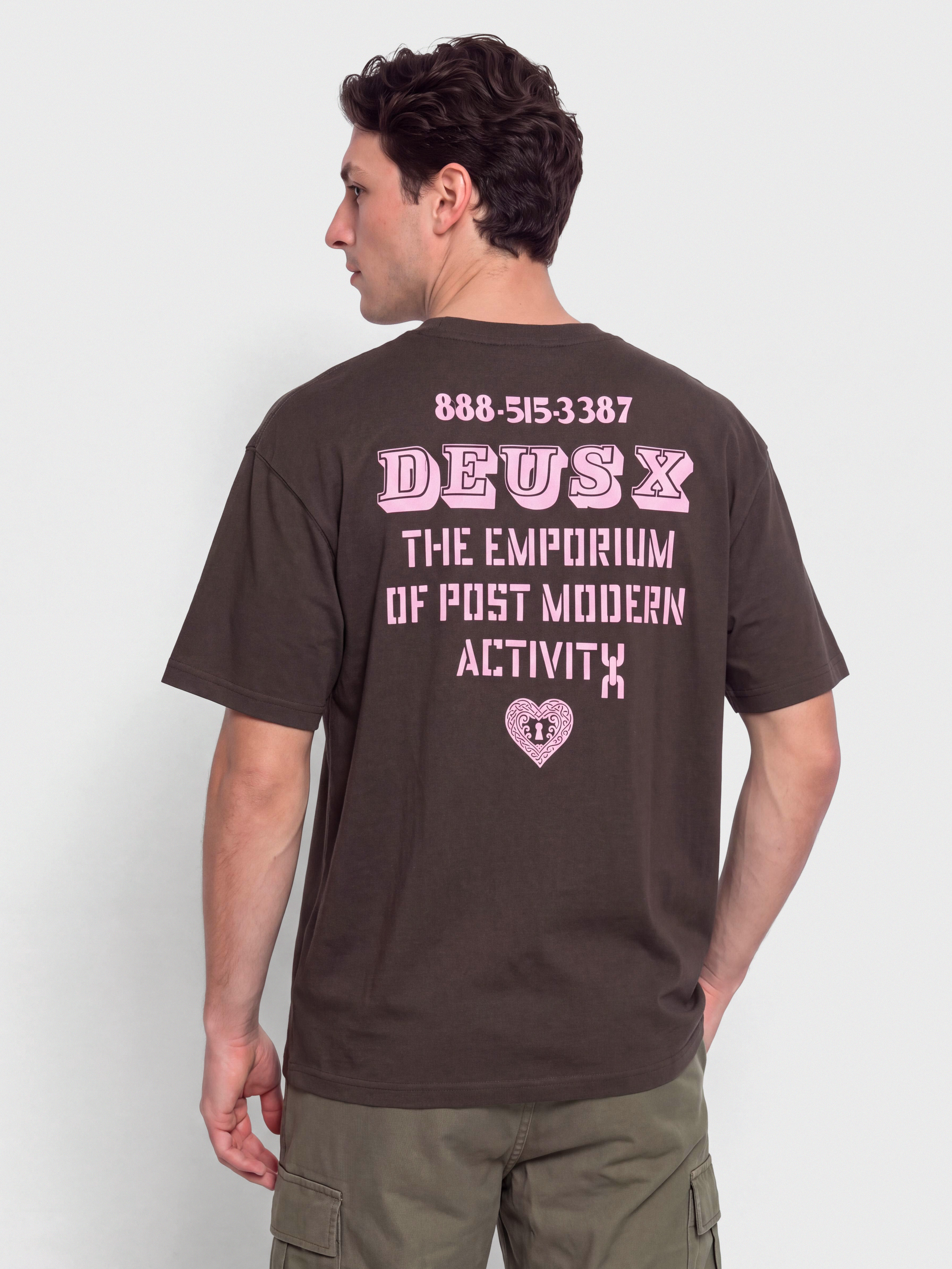 T-shirt Deus Ex Machina Upstairs (anthracite grey)