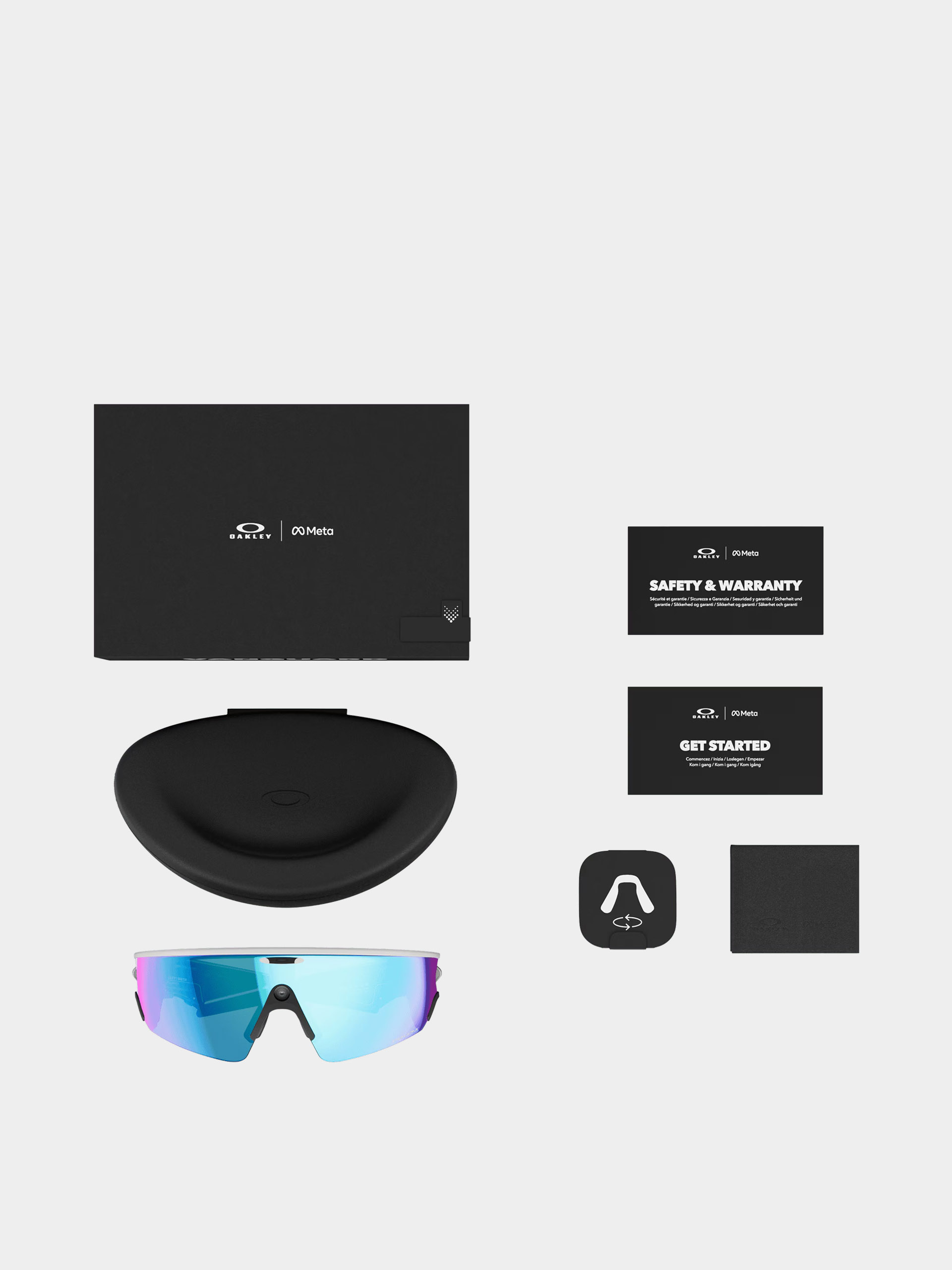 Okulary przeciwsłoneczne Oakley Meta AI Vanguard (white/prizm sapphire)