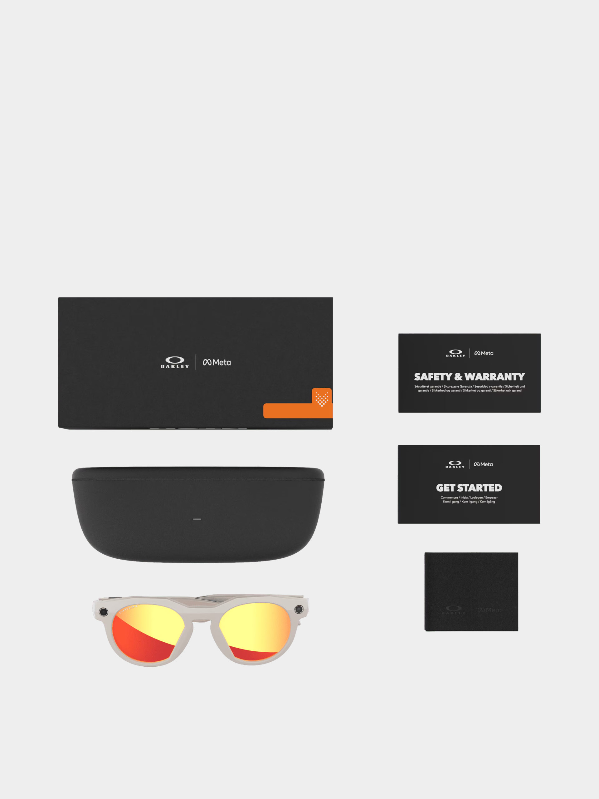 Okulary przeciwsłoneczne Oakley Meta AI HSTN (warm grey/prizm ruby)