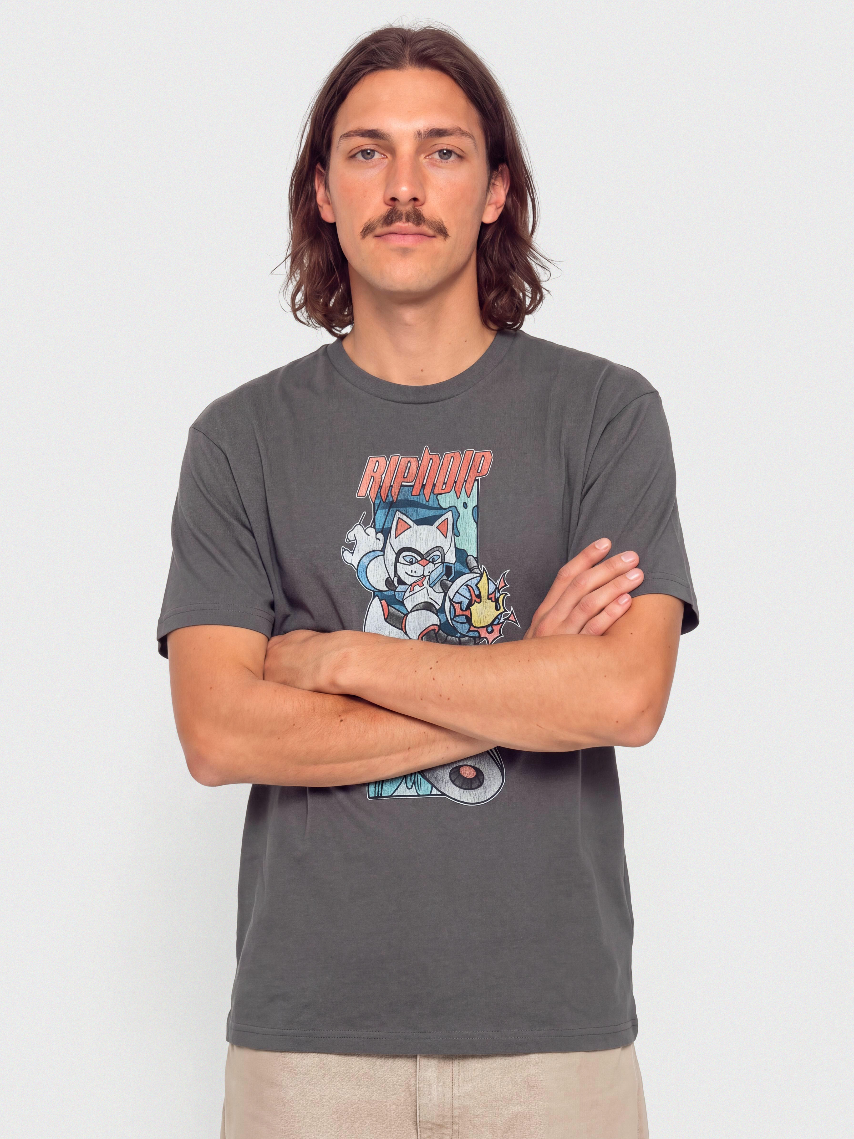 T-shirt RipNDip Rokkunerm (charcoal)