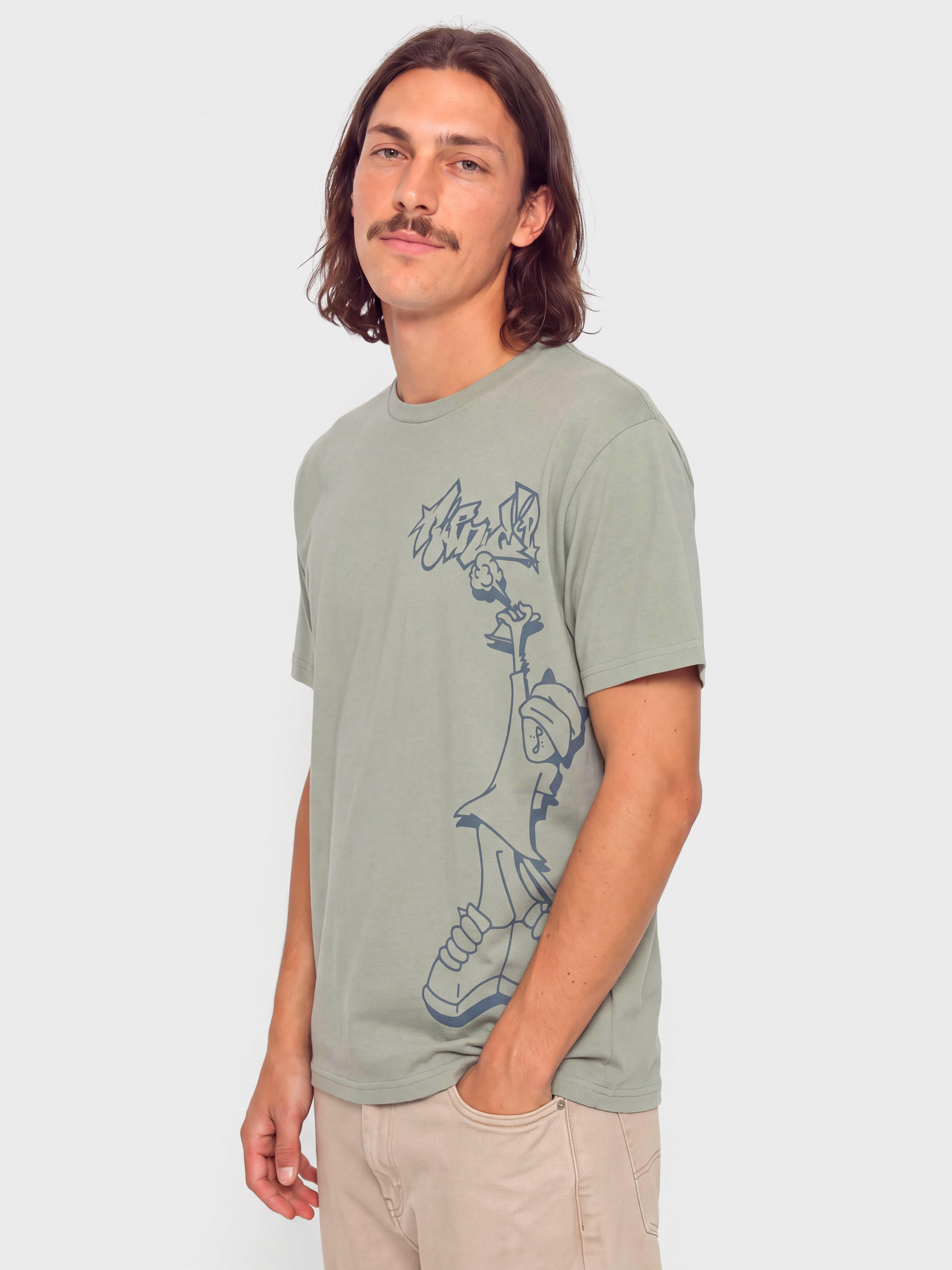 T-shirt RipNDip Hard In Da Paint (dusty sage)