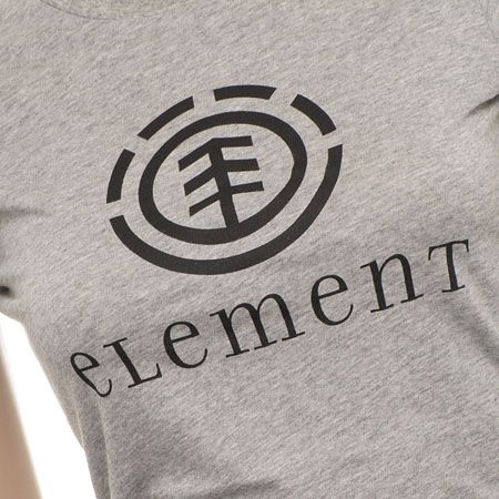 T-Shirt Element Logo Wmn (heather grey) 