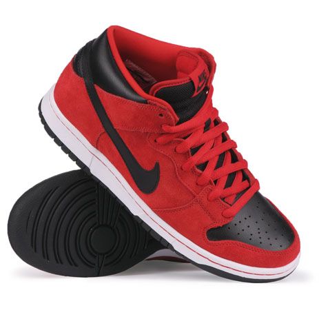 Buty Nike SB Dunk Mid Pro (sport red/black)