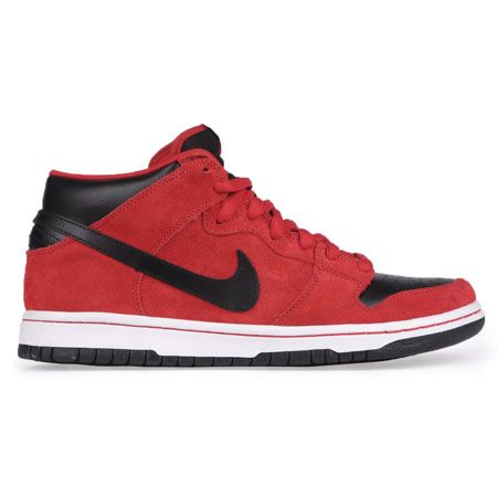 Buty Nike SB Dunk Mid Pro - czerwony (sport red/black)