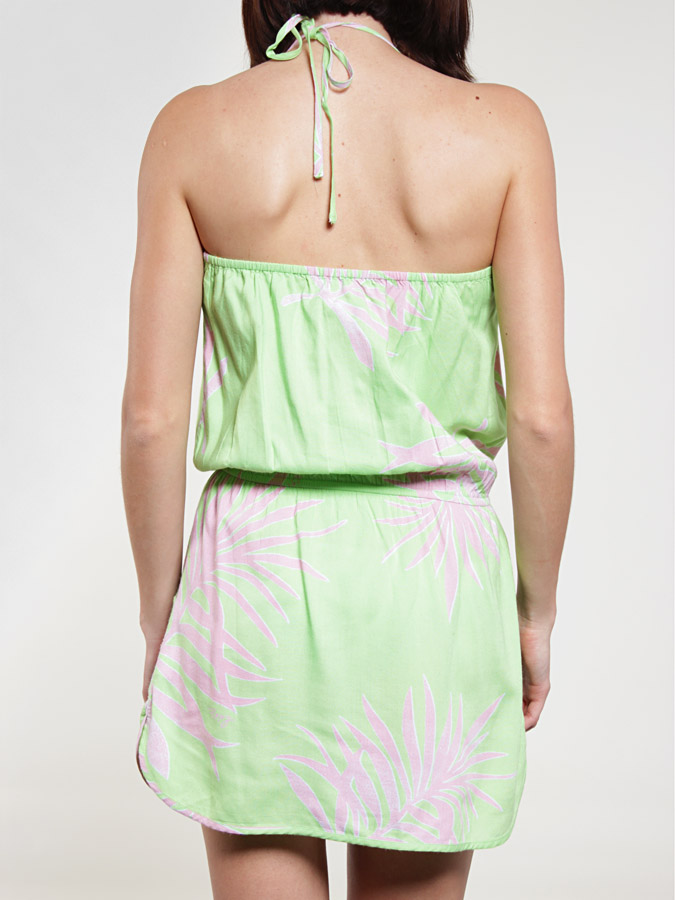 Sukienka Roxy Posters Xiwdr124 Wmn (palm visc kiwi)