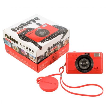 Aparat fotograficzny Lomography Fisheye (czerwony)