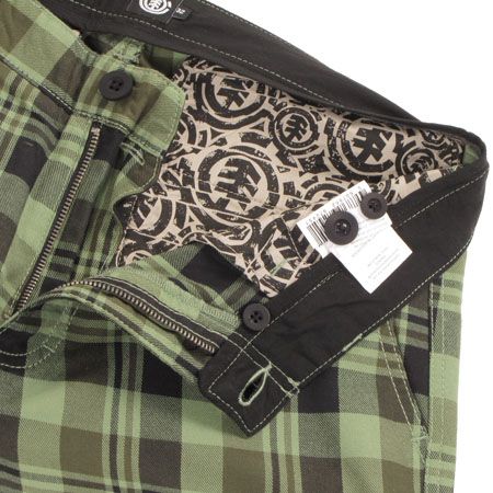 Szorty Element Plaid Tasia (green tea)