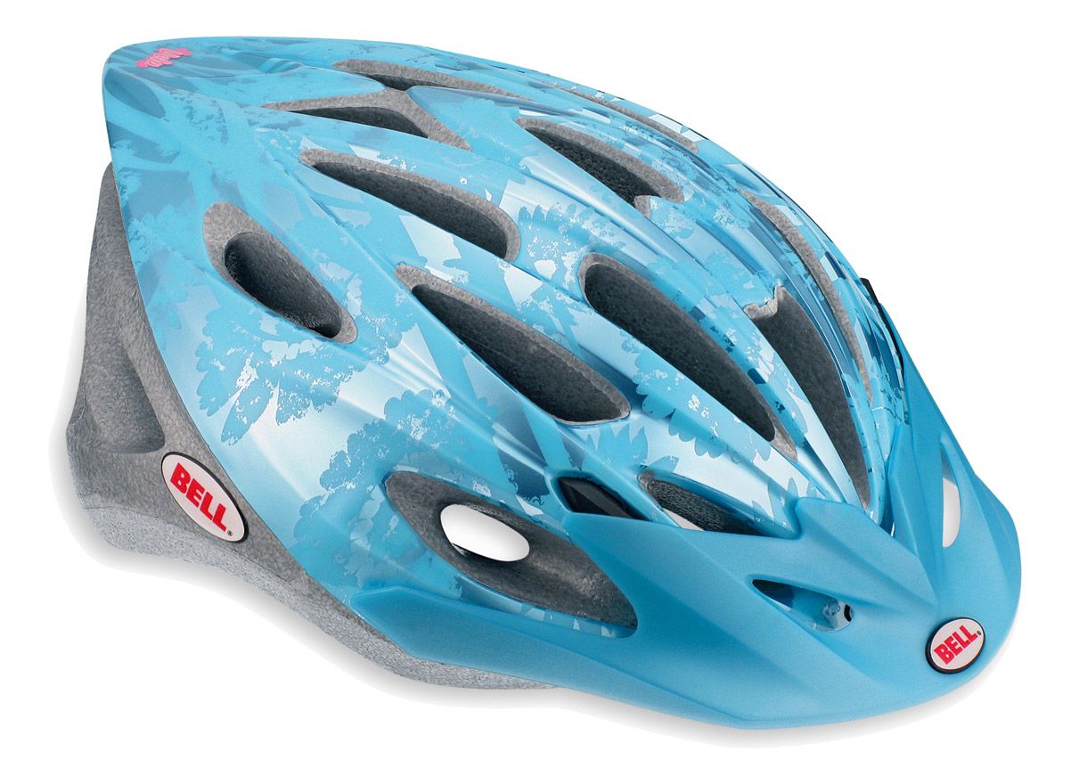 Damski Kask ochronny Bell Vela (ice blu/blu flowers)