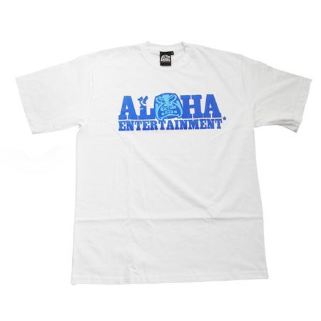 T-Shirt Aloha Entertainment NICZEGO NIE ŻAŁUJĘ (biały-niebieski)