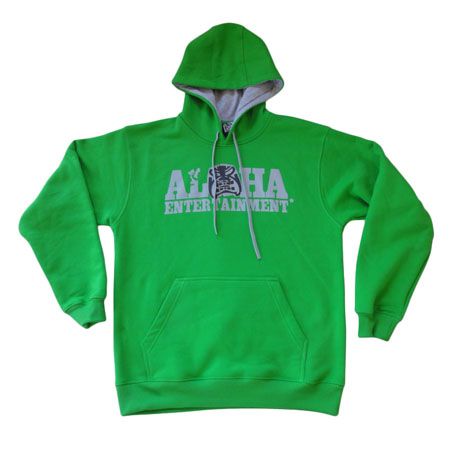 Bluza z kapturem Aloha Entertainment Niczego Nie Żałuję (zielony/szary/grafitowy)
