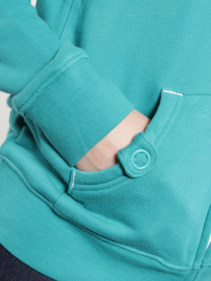 Bluza z kapturem Etnies Corporate Zip Wmn (teal)