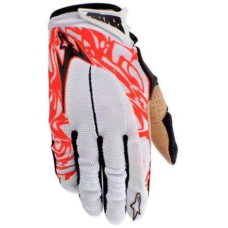 Rękawiczki Alpinestars Gravity (biały/czerwony/czarny)