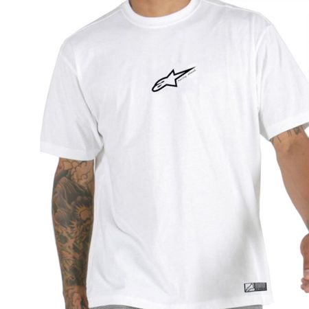 T-Shirt Alpinestars Logo Astar (biały)