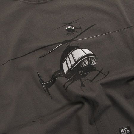 T-Shirt BTL Helicopter (grafitowy)