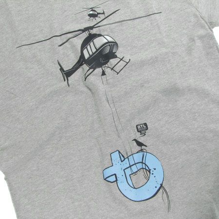 T-Shirt BTL Helicopter (szary)