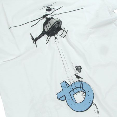 T-Shirt BTL Helicopter (biały)