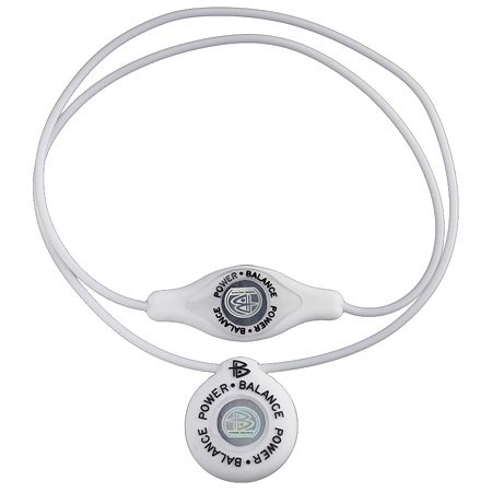 Naszyjnik z hologramem Power Balance Sil (white/black)
