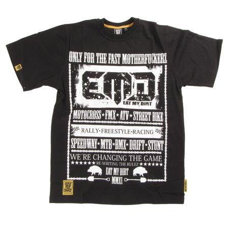T-Shirt Eat My Dirt For Fast (black)