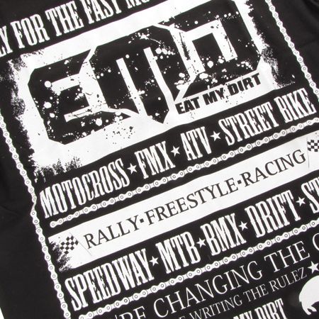 T-Shirt Eat My Dirt For Fast (black)