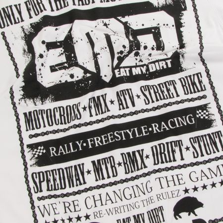 T-Shirt Eat My Dirt For Fast (white)