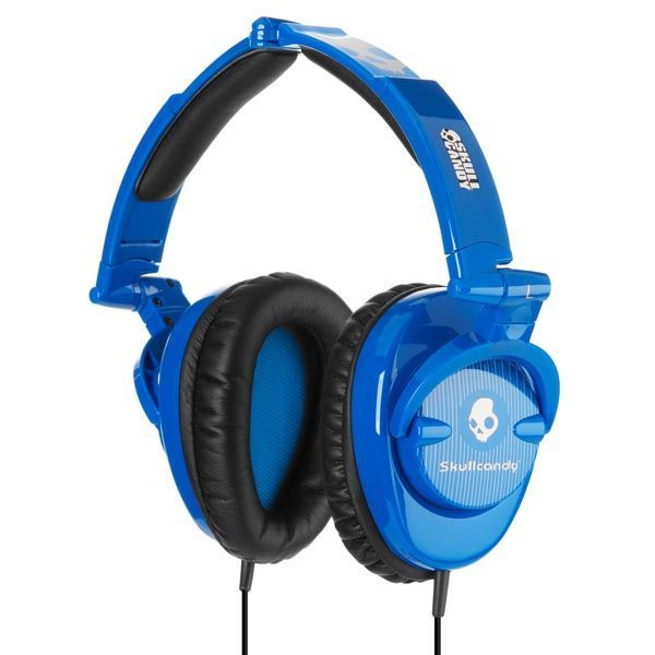 Słuchawki Skullcandy Skullcrushers (blue pinstripe)