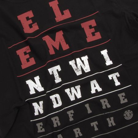 T-Shirt Element Chart (black)