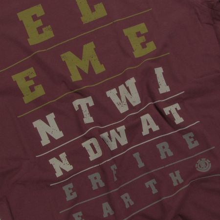 T-Shirt Element Chart (vintage red)